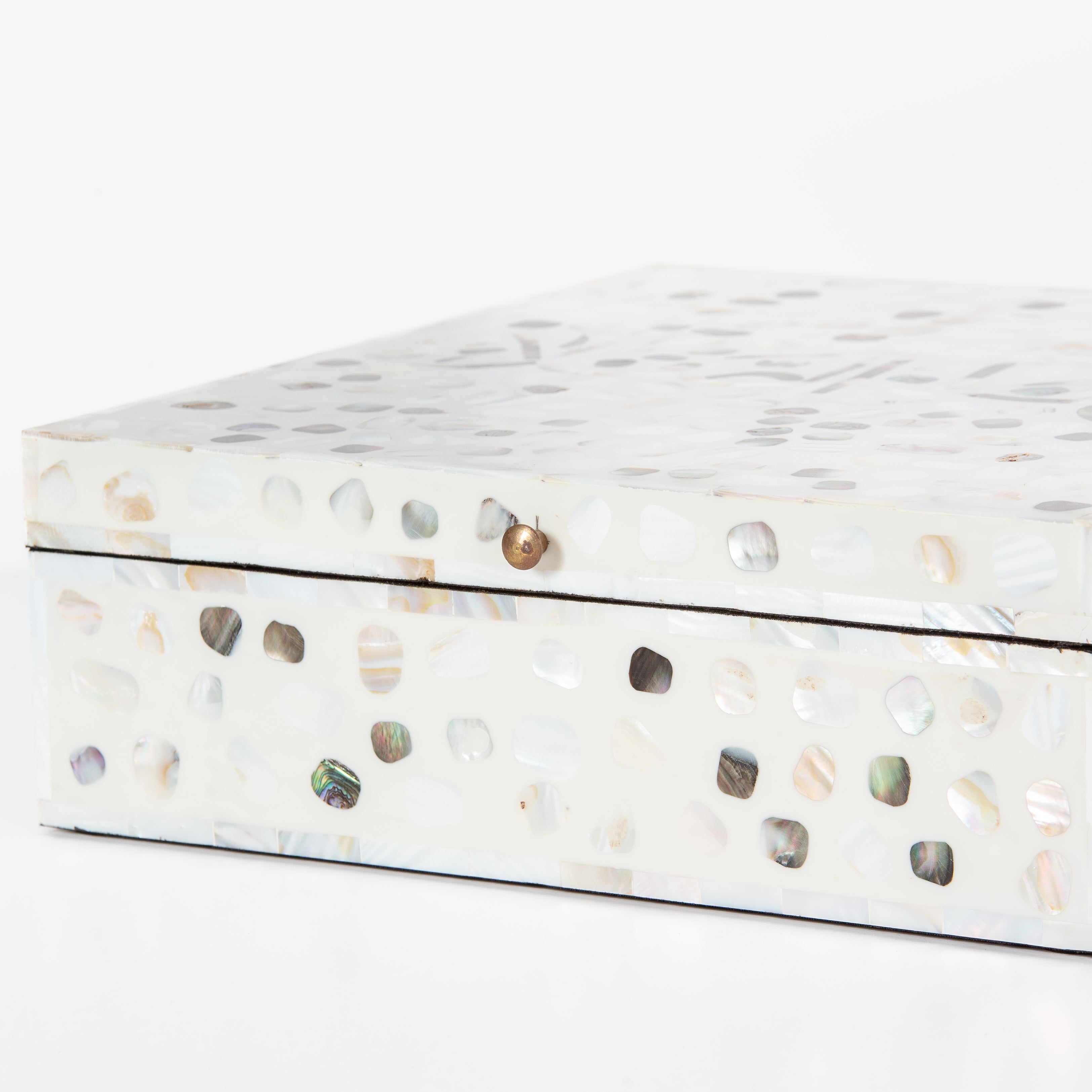 Iris Box - White Mother of Pearl Inlay