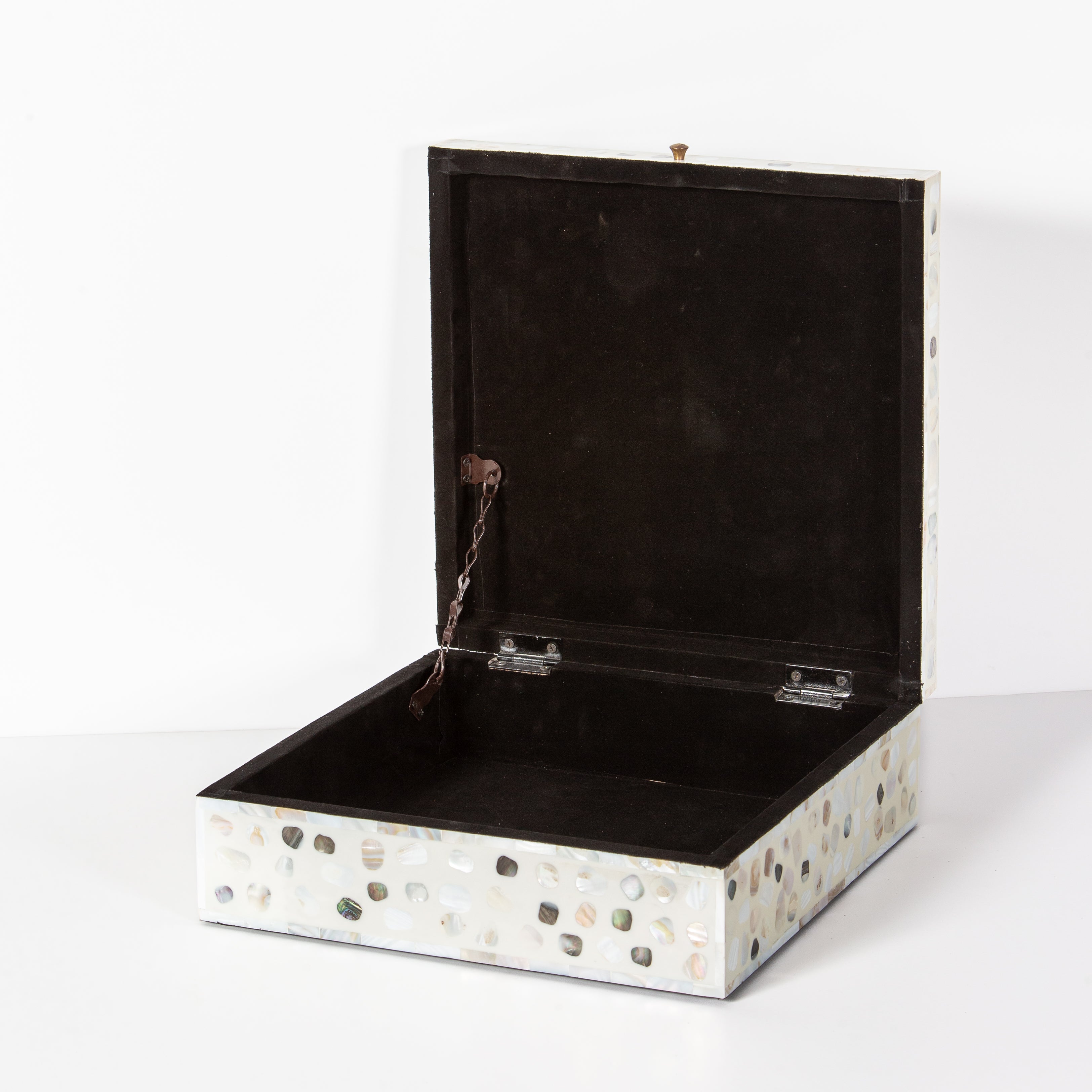 Iris Box - White Mother of Pearl Inlay