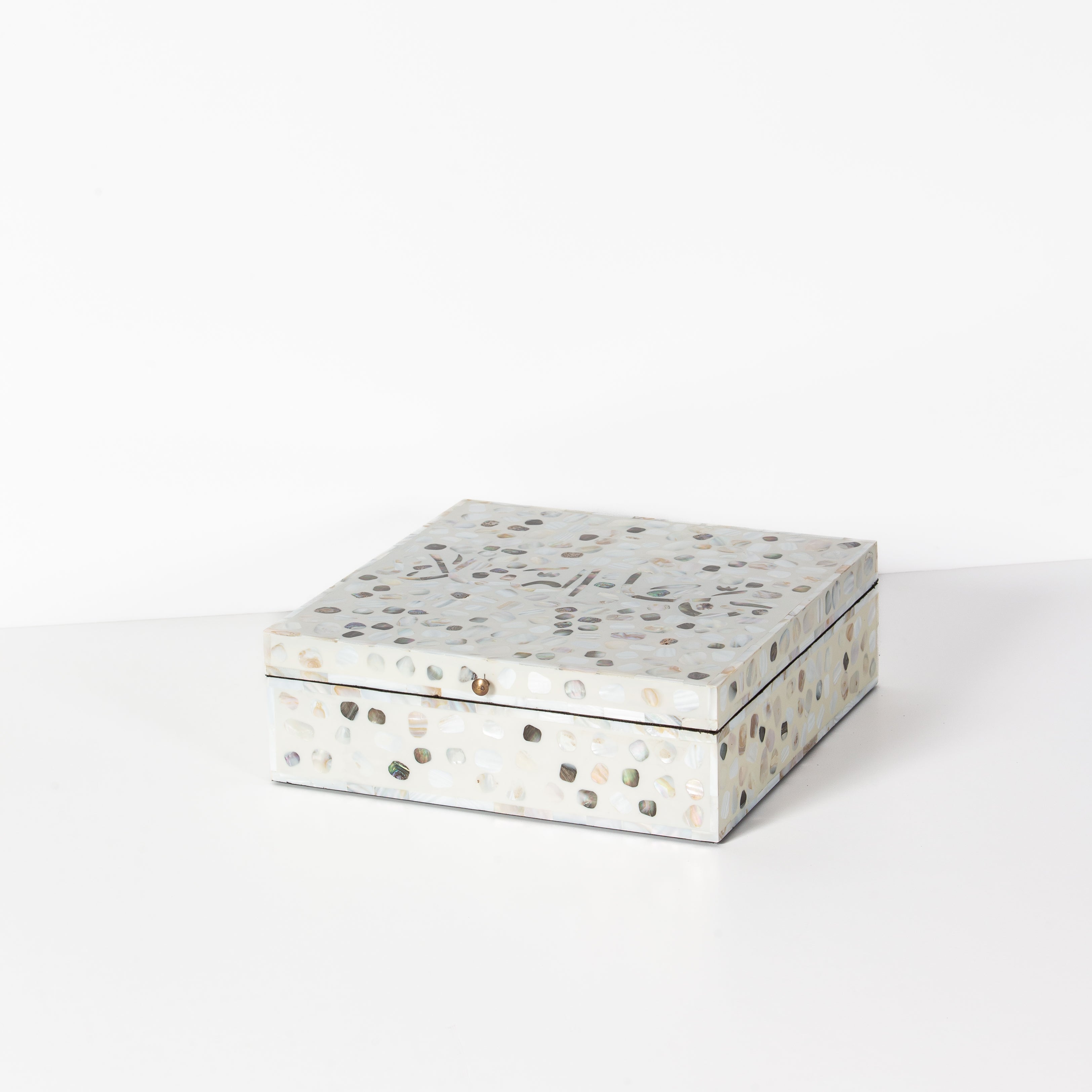 Iris Box - White Mother of Pearl Inlay