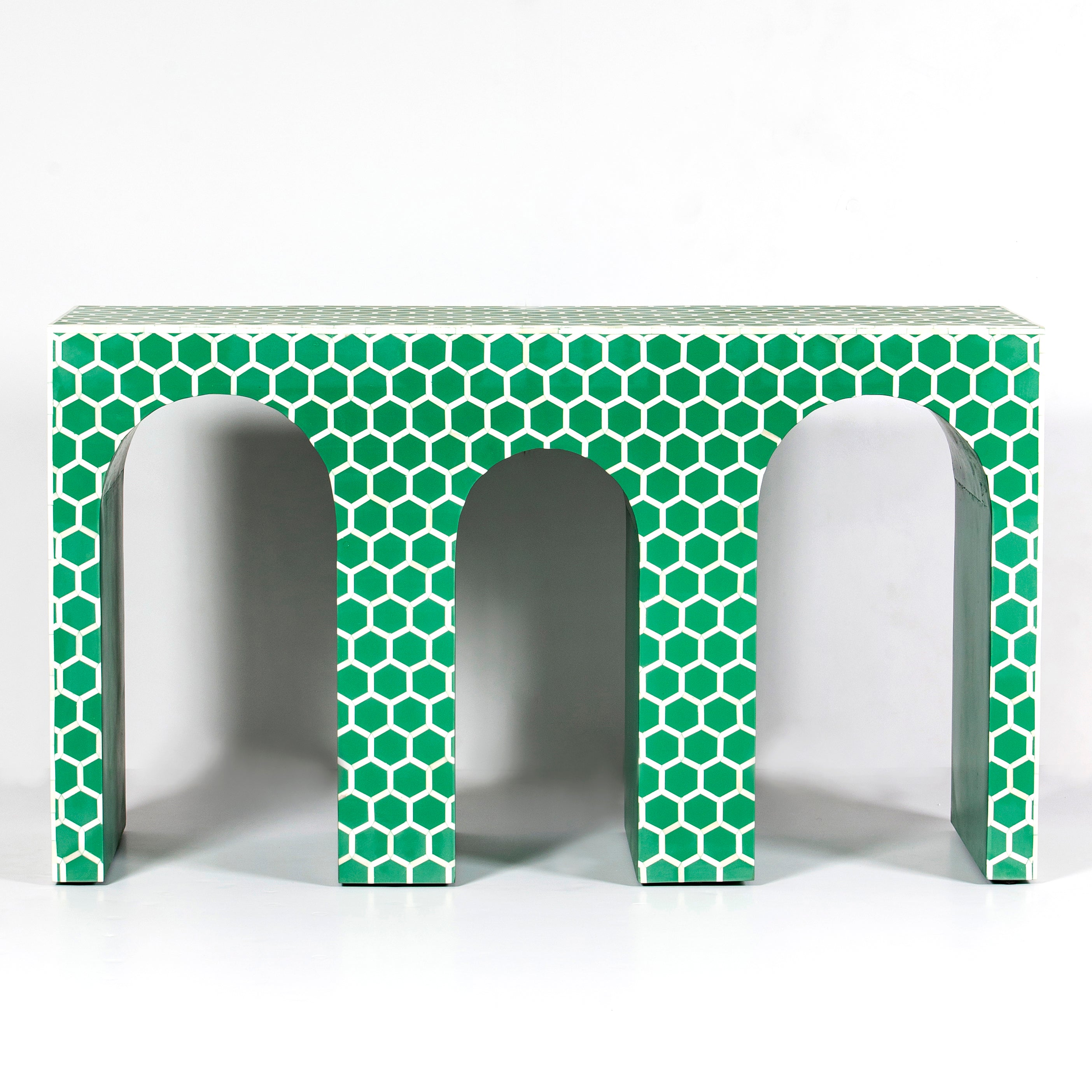 Emera Console - Green Bone Inlay