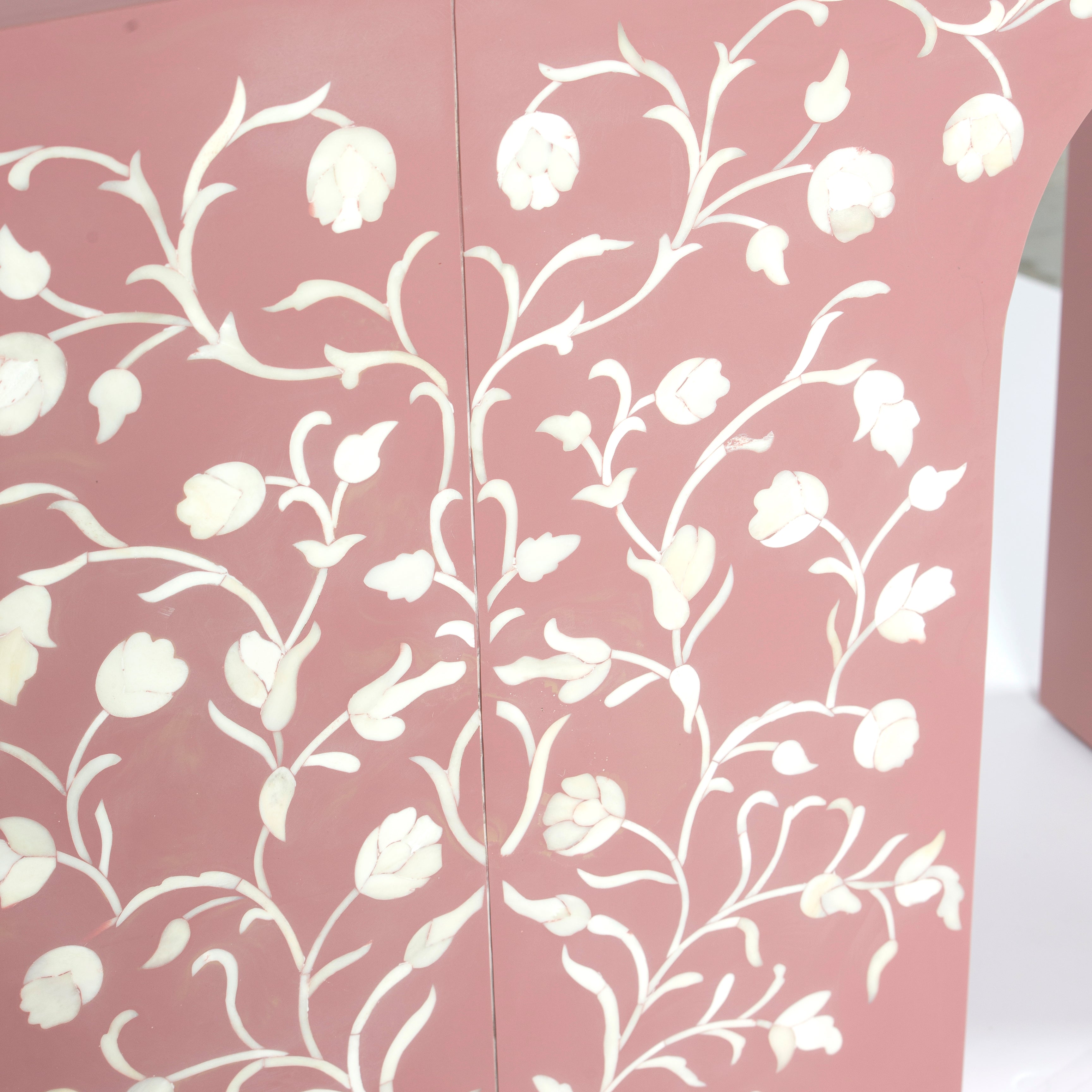 Rosetta Console - Pink Bone Inlay