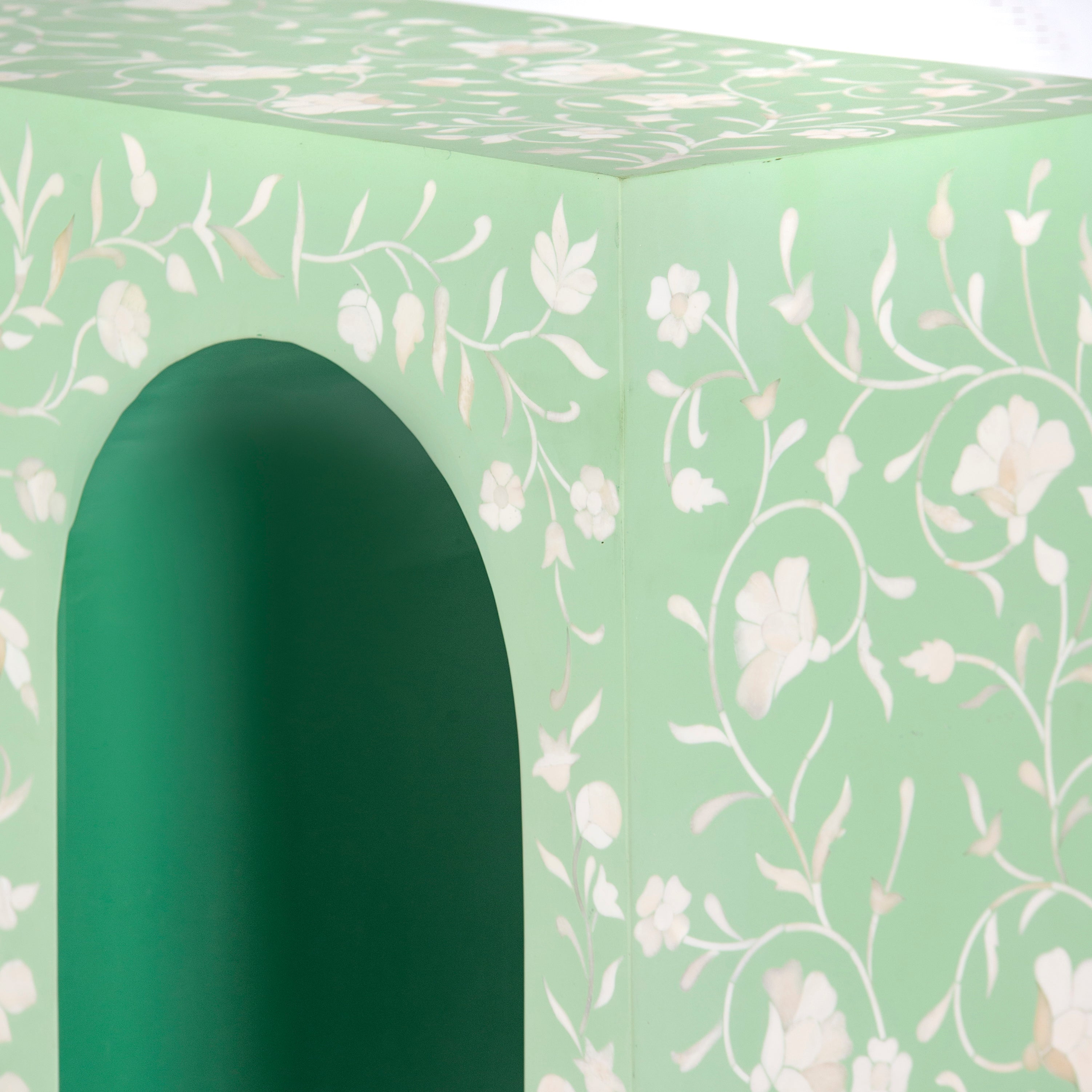 Rosetta Console - Green Bone Inlay