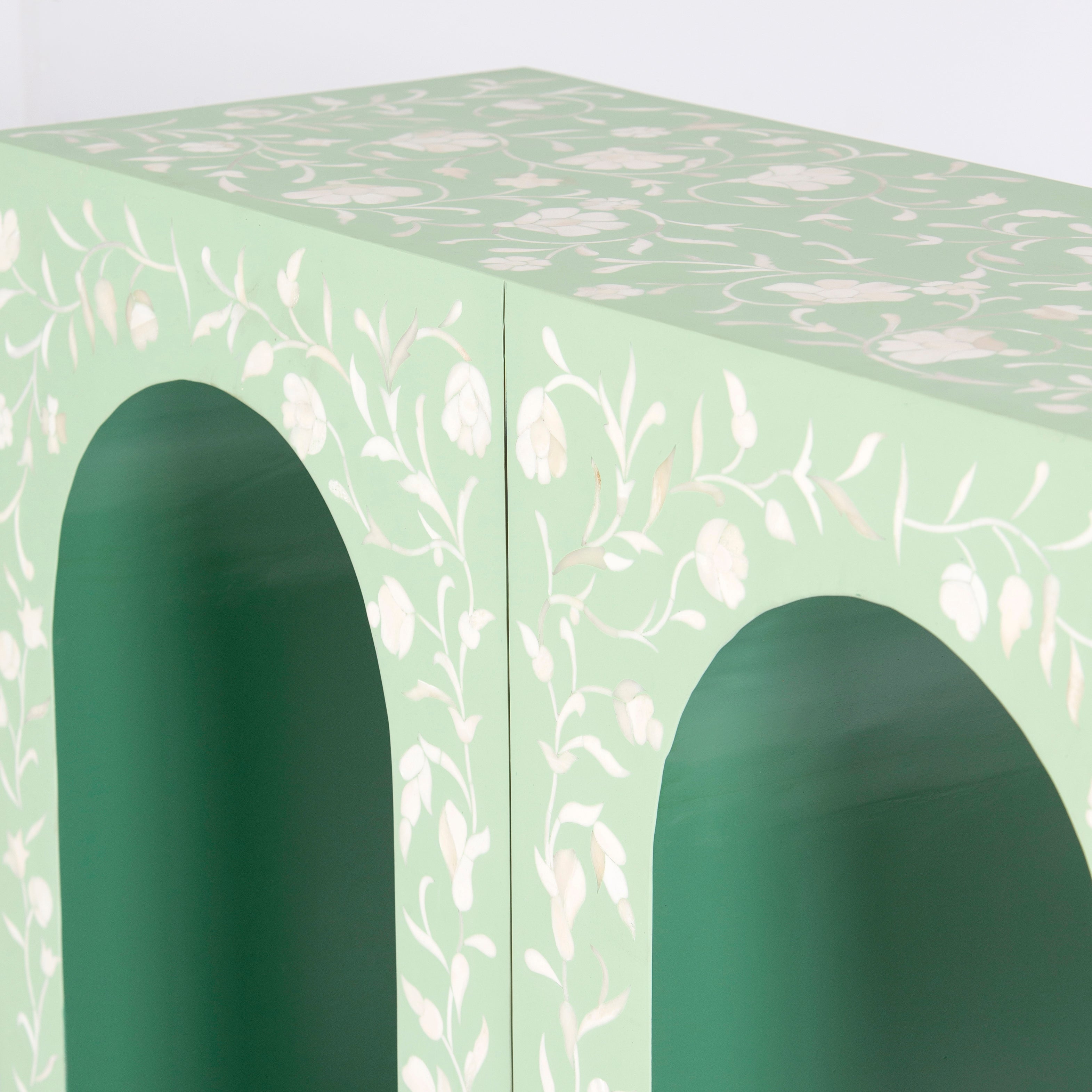 Rosetta Console - Green Bone Inlay