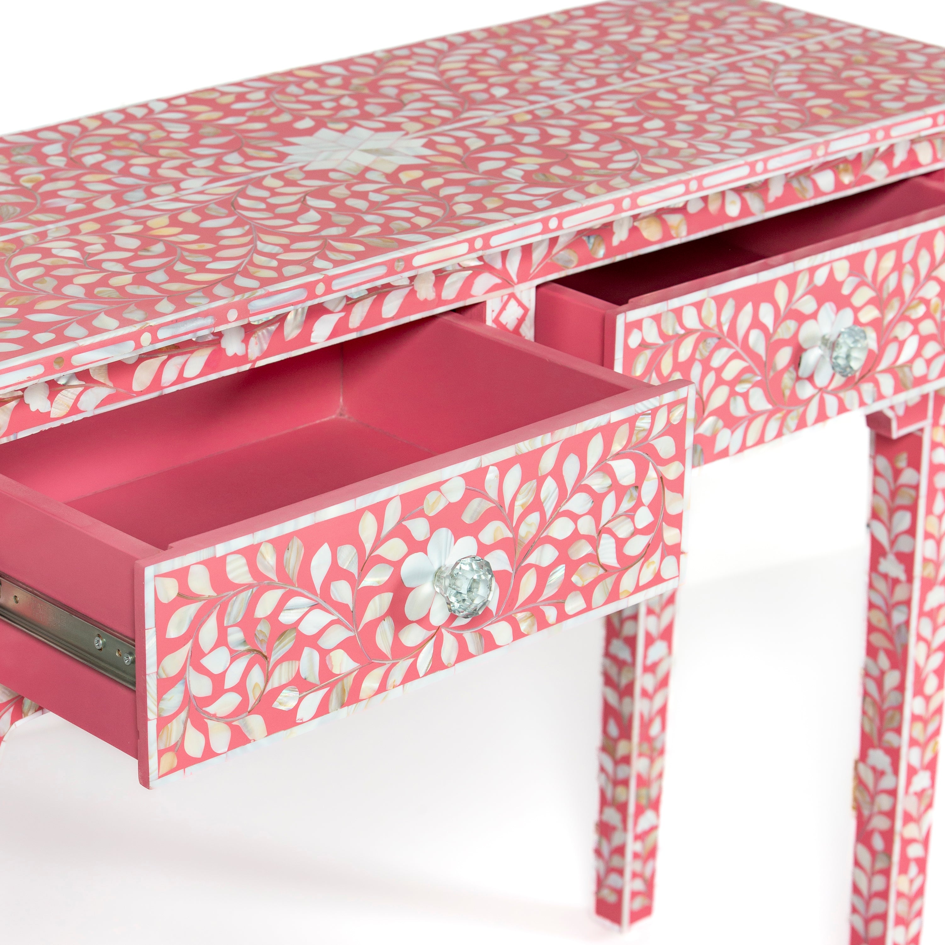 Iris Console & Dresser – Pink Mother of Pearl Inlay