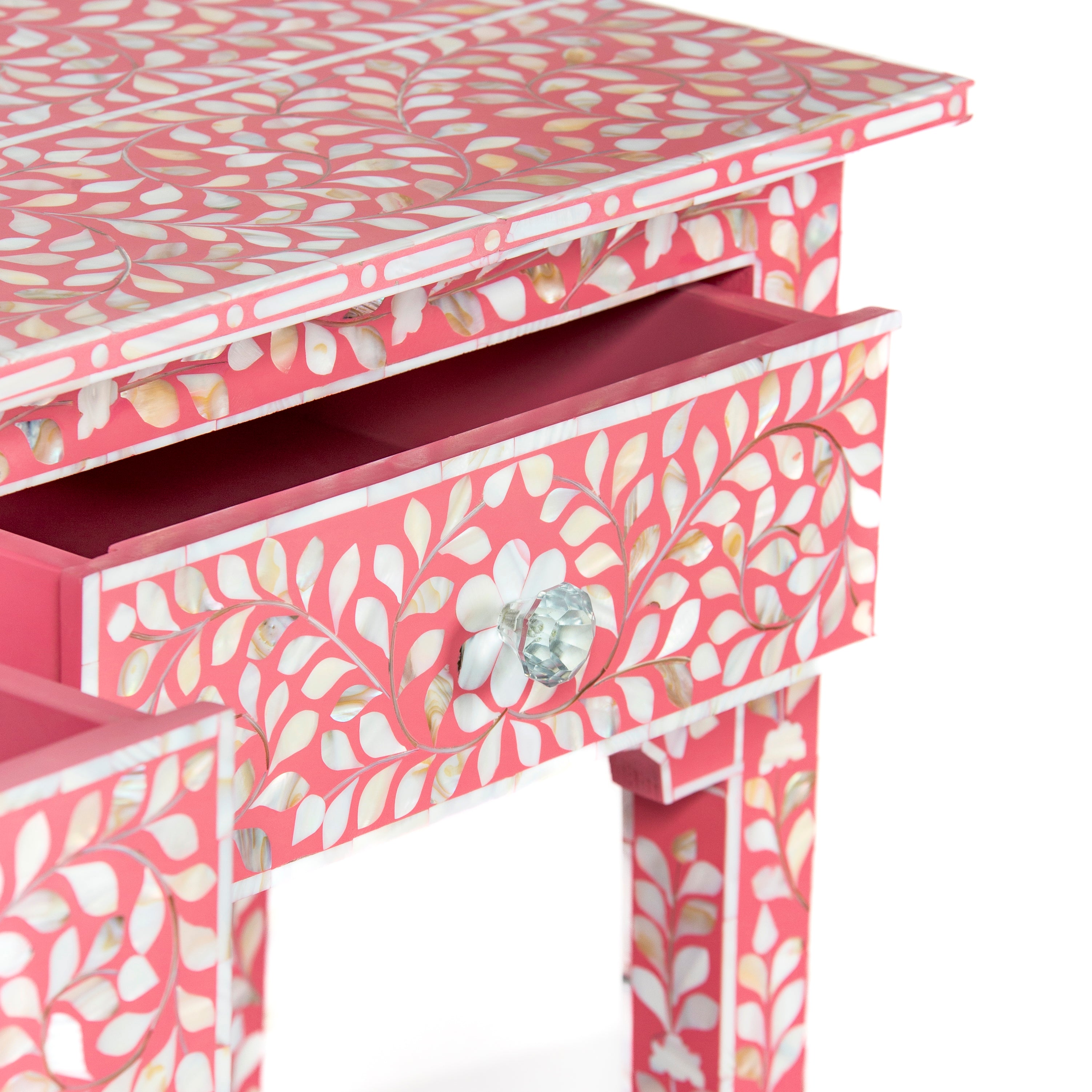 Iris Console & Dresser – Pink Mother of Pearl Inlay