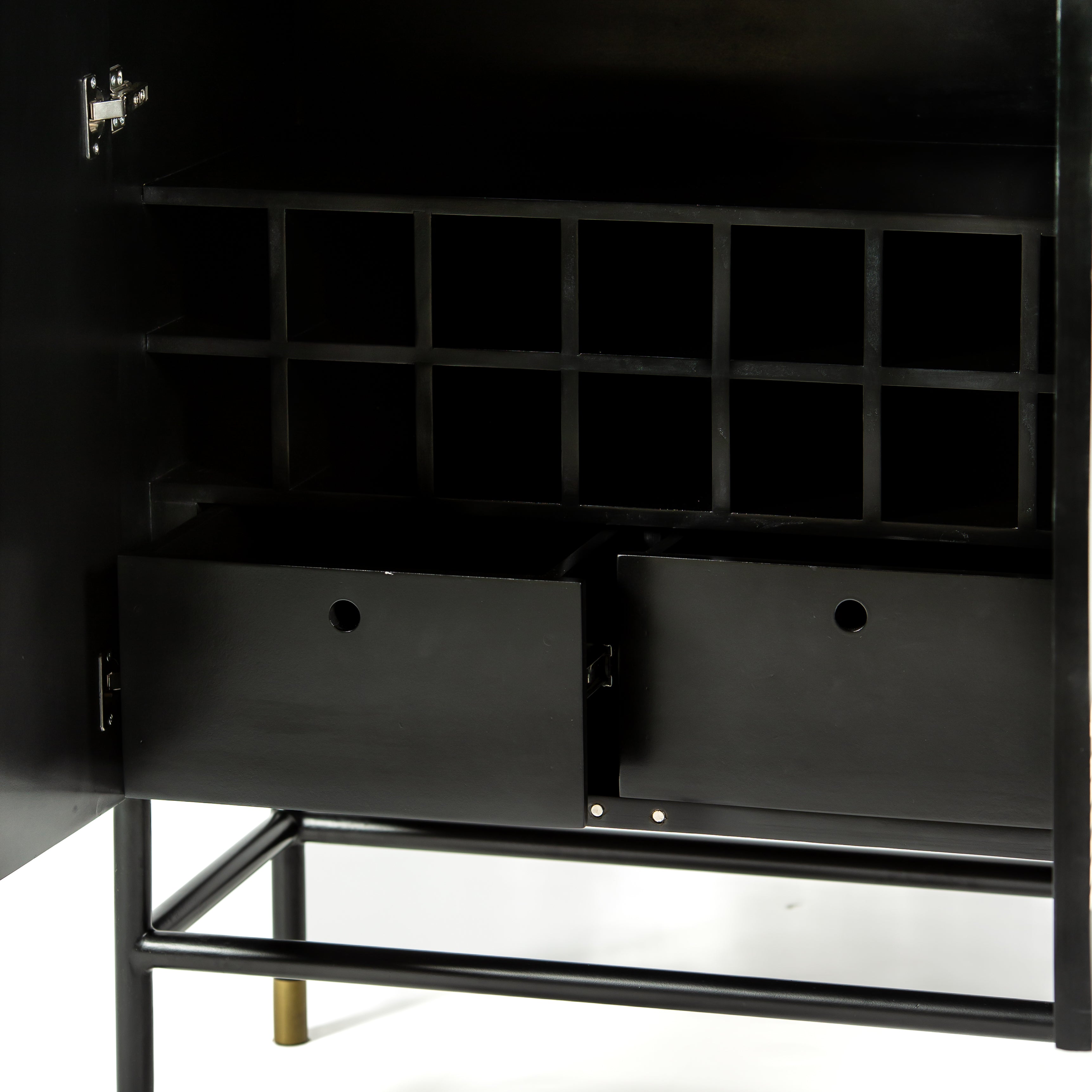 Handcrafted white bone inlay cabinet by Tabeer Homes, featuring bird and leaf motifs on mango wood with brass handles and global delivery.