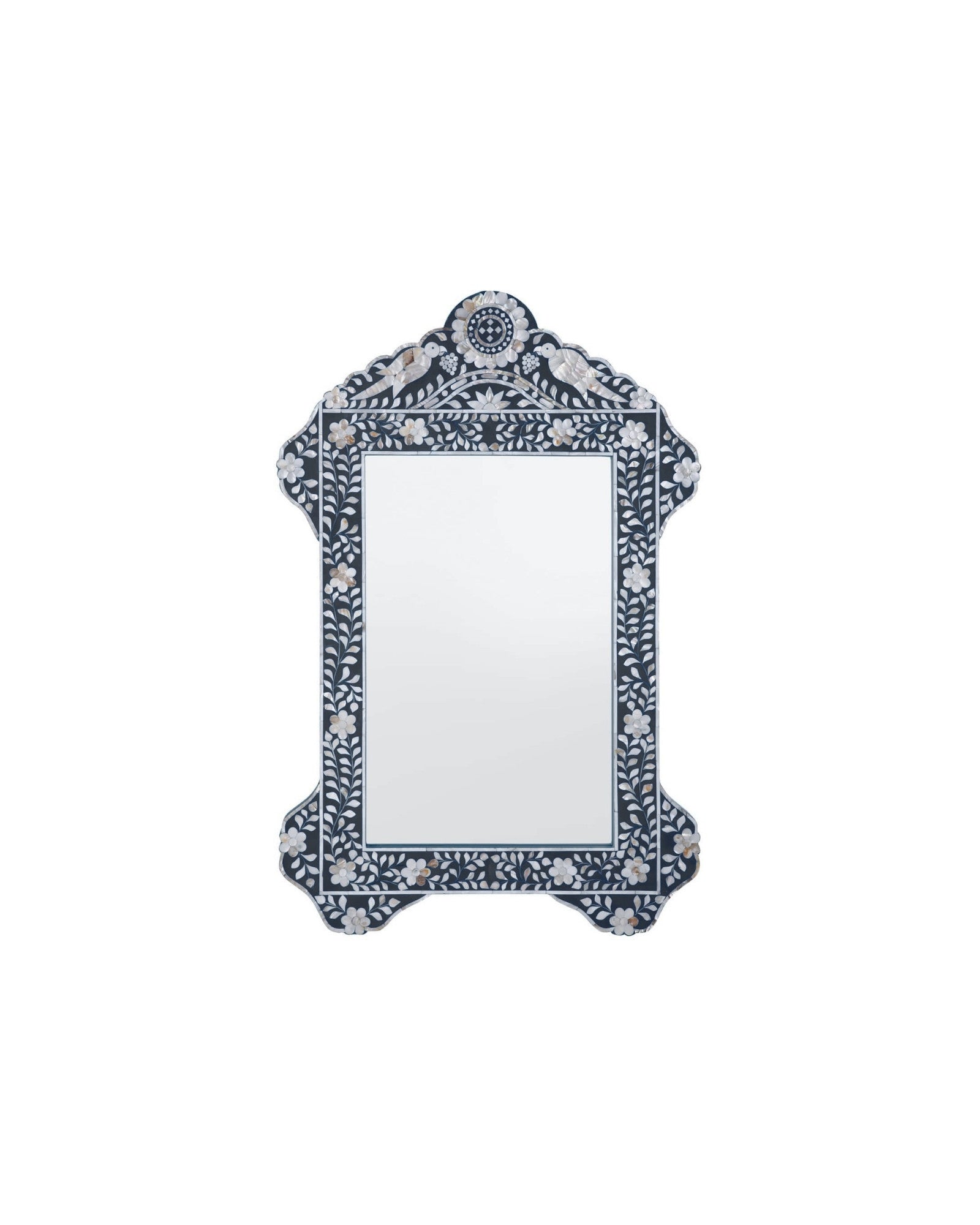 Iris Mirror - Grey Mother of Pearl Inlay - Tabeer Homes