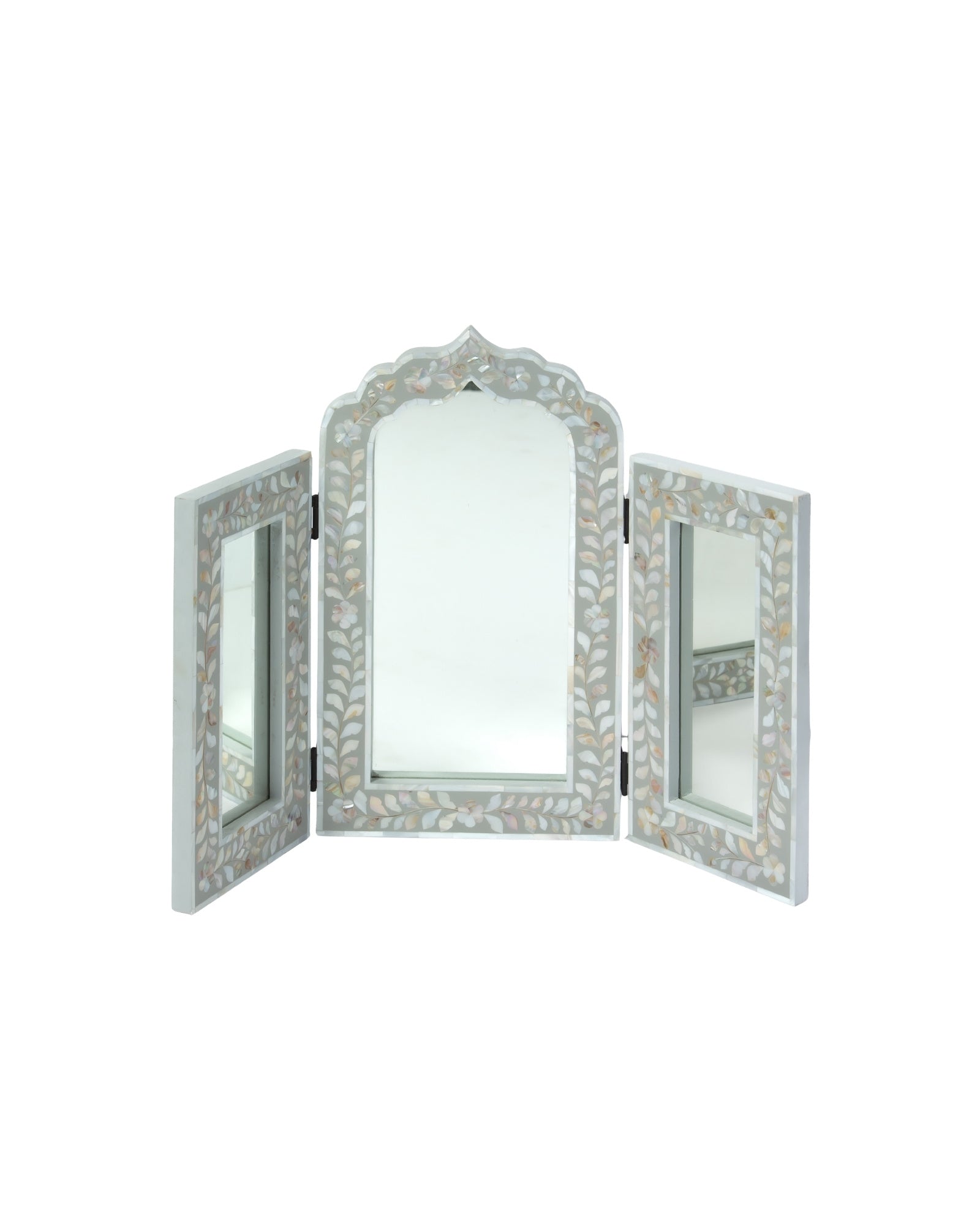 Iris Mirror - Grey Mother of Pearl 1