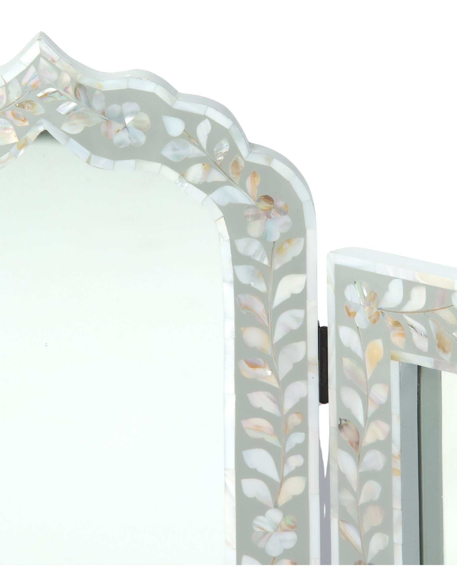 Iris Mirror - Grey Mother of Pearl 1