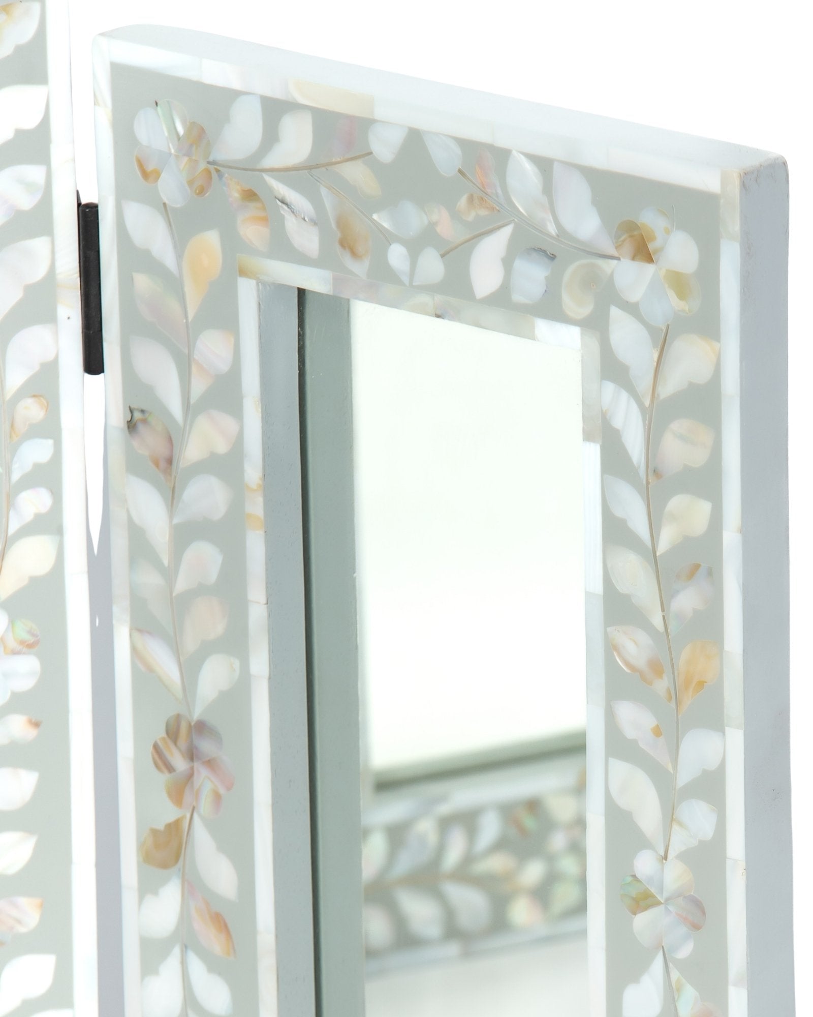 Iris Mirror - Grey Mother of Pearl 1