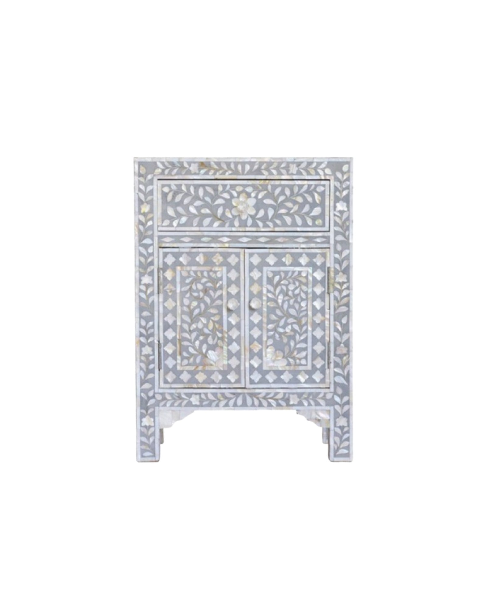 Iris Side Drawer - Grey Mother of Pearl - Tabeer Homes