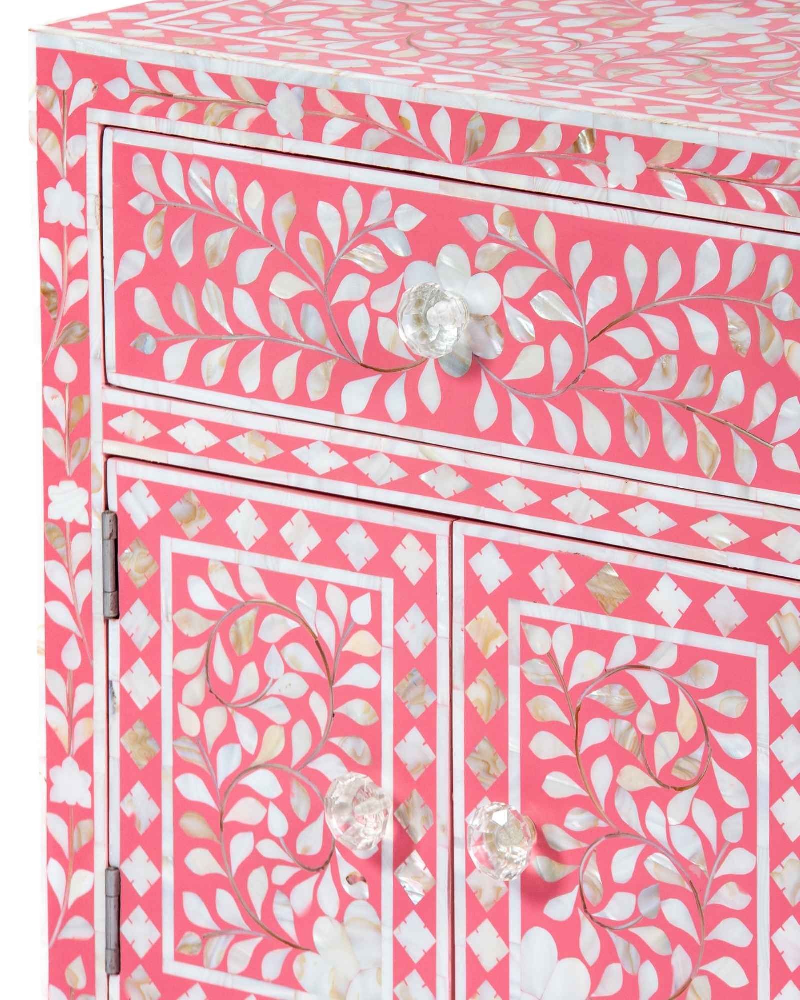 Iris Side Drawer - Pink Mother of Pearl