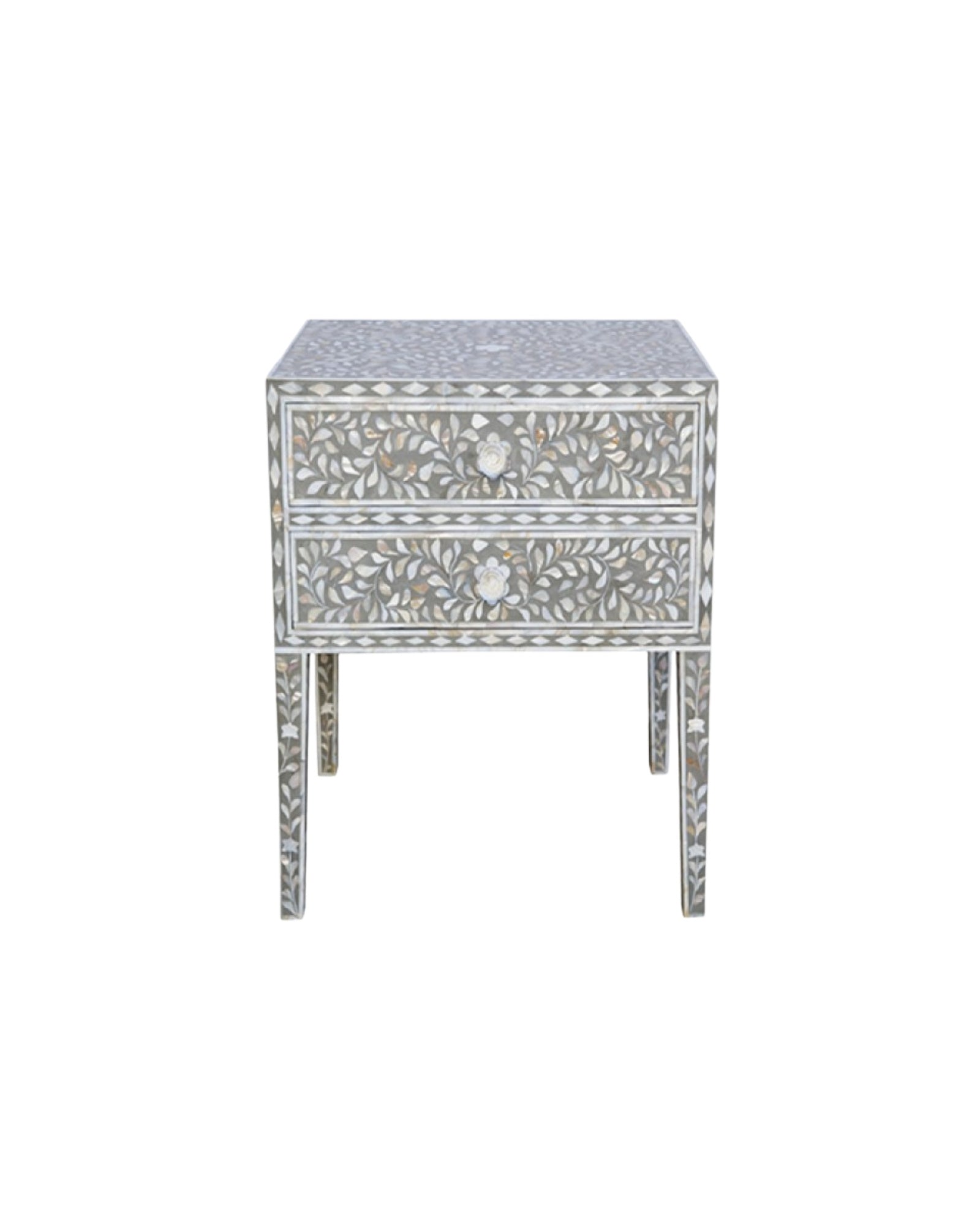 Iris Side Drawer - Grey Mother of Pearl - Tabeer Homes