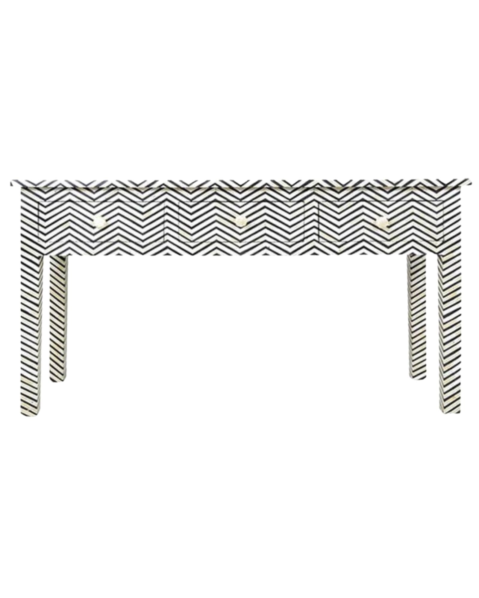Isra Dresser Console - Black Bone Inlay - Tabeer Homes