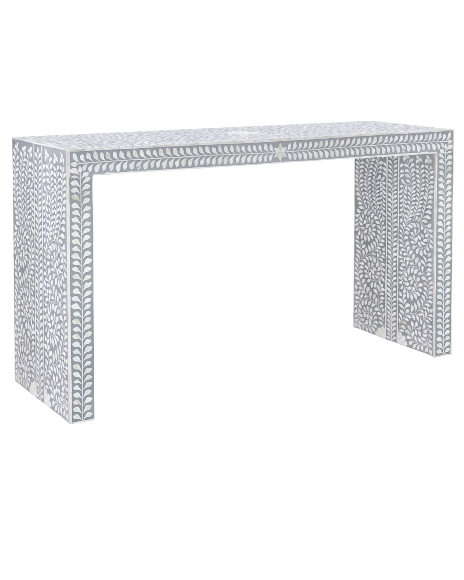 Jade Console Table - Grey Bone Inlay - Tabeer Homes