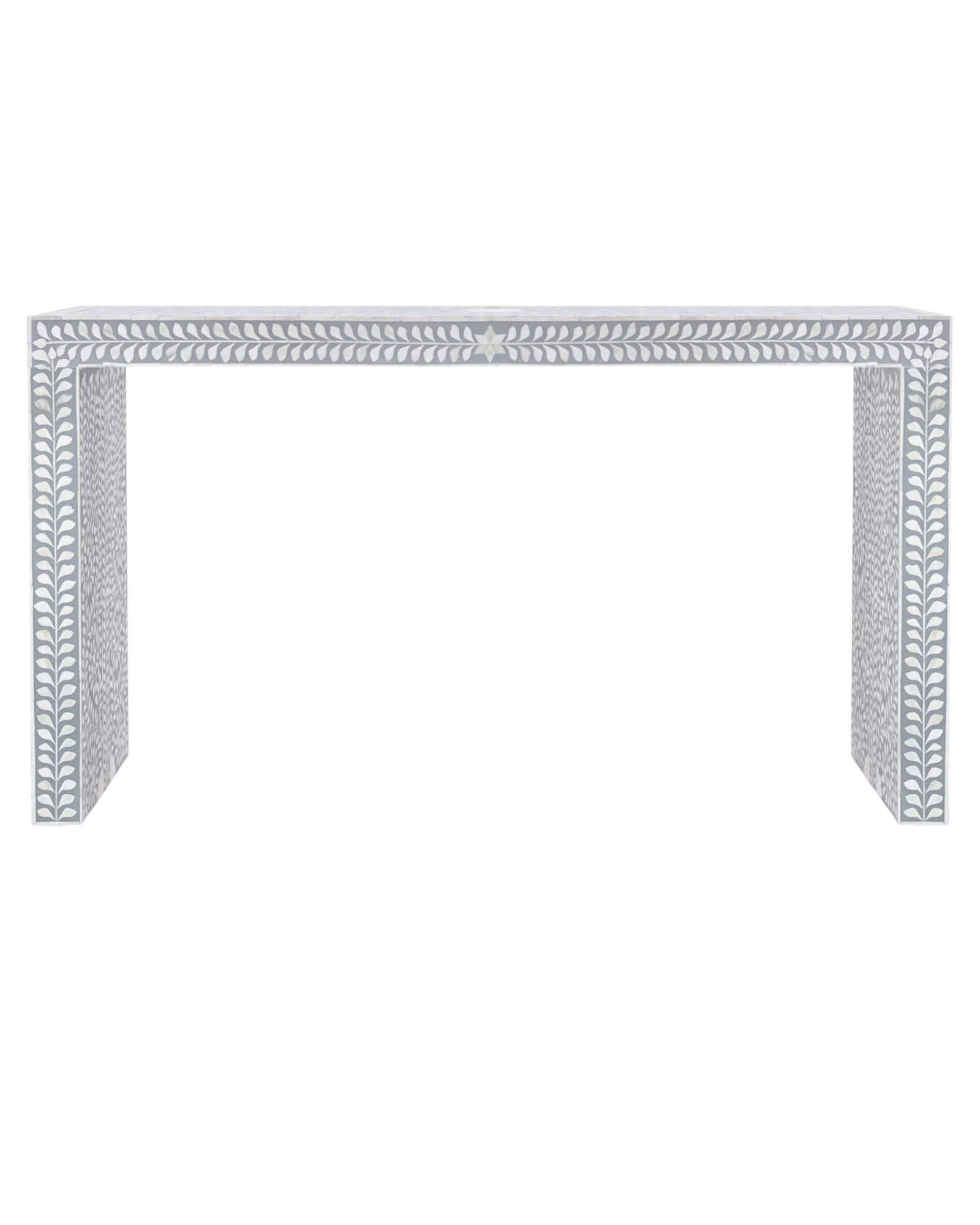 Jade Console Table - Grey Bone Inlay - Tabeer Homes