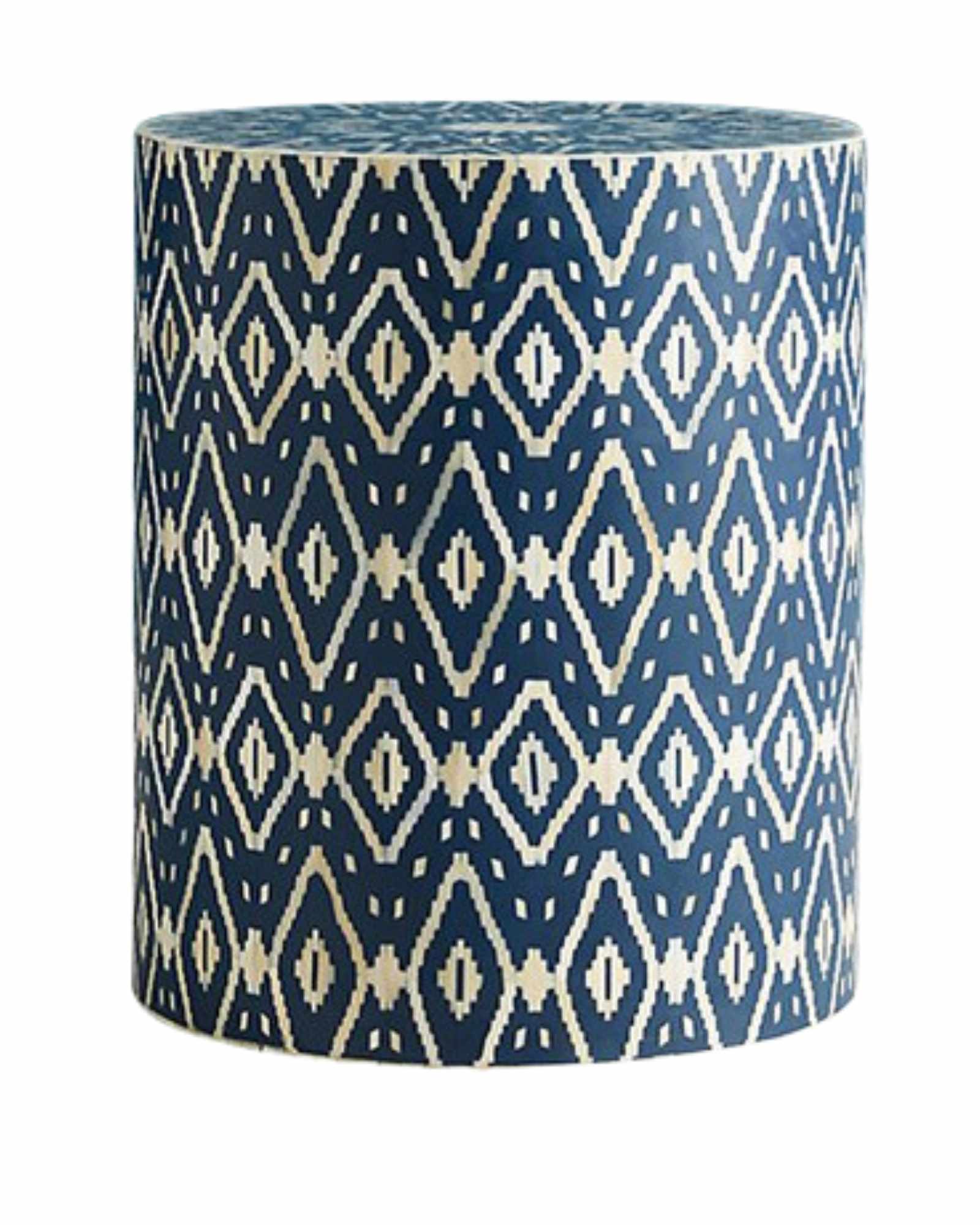 Jade Side Table - Blue Bone Inlay - Tabeer Homes