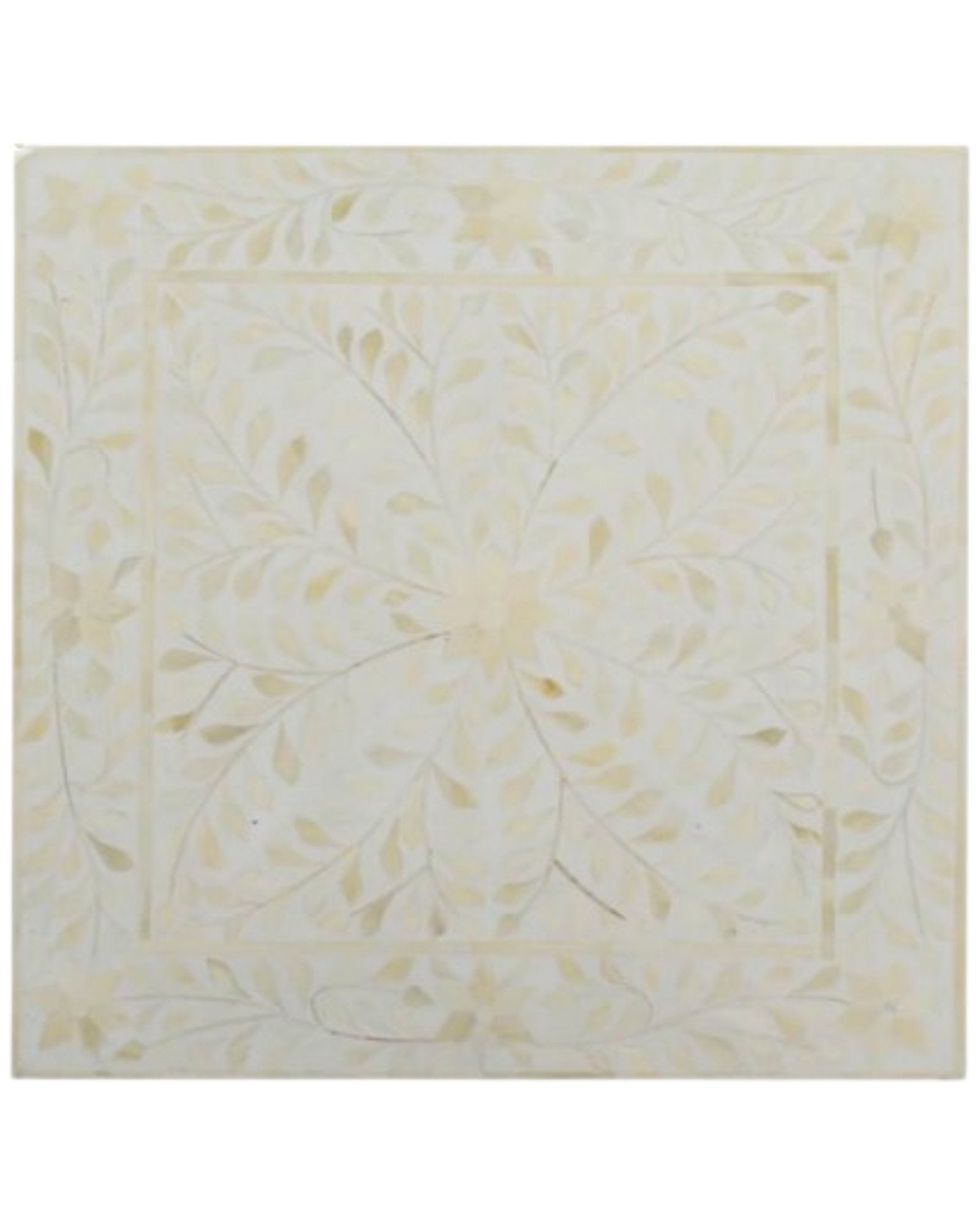 Jade Side Table - White Bone Inlay - Tabeer Homes