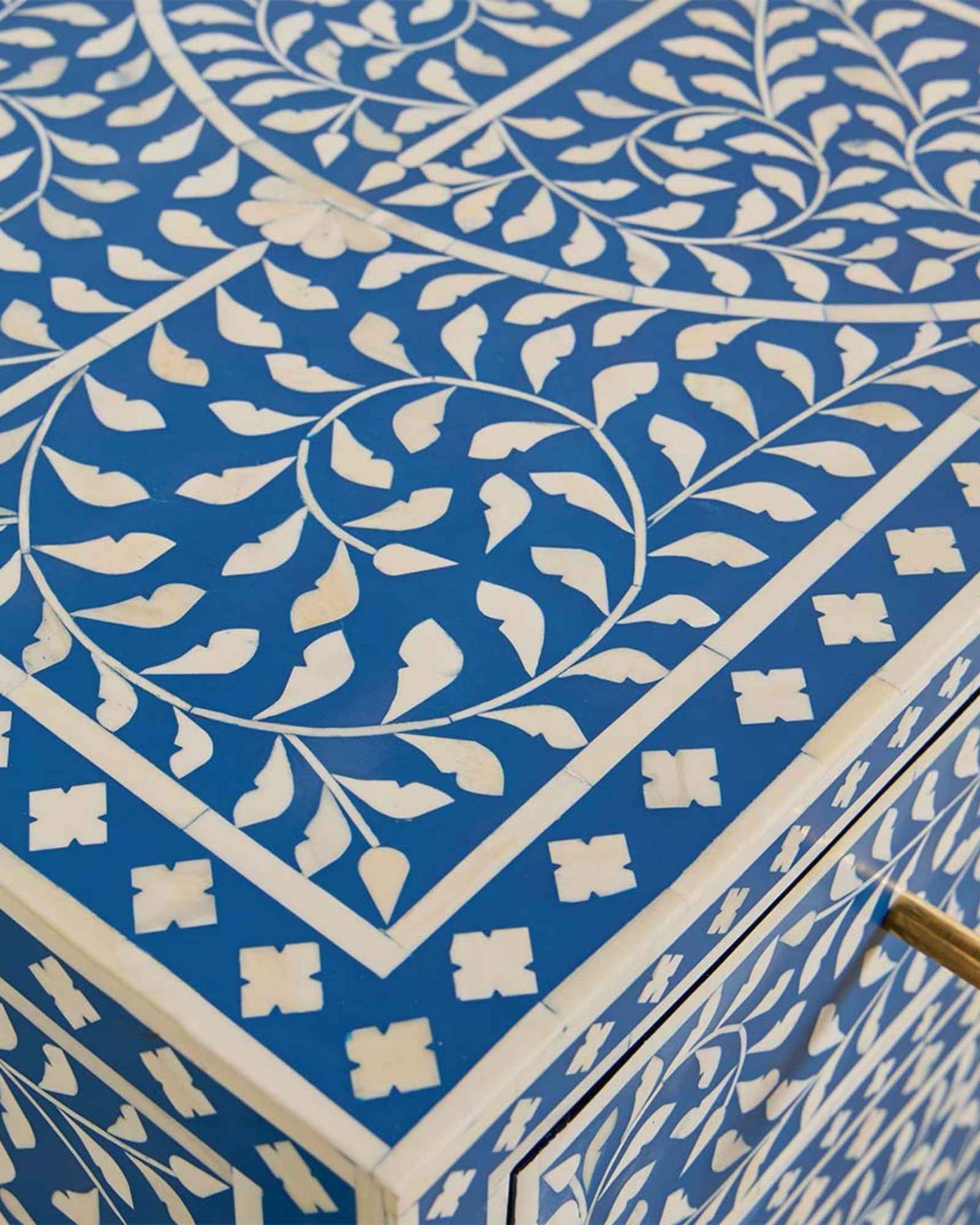 Jade Sideboard Buffet - Blue Bone Inlay - Tabeer Homes