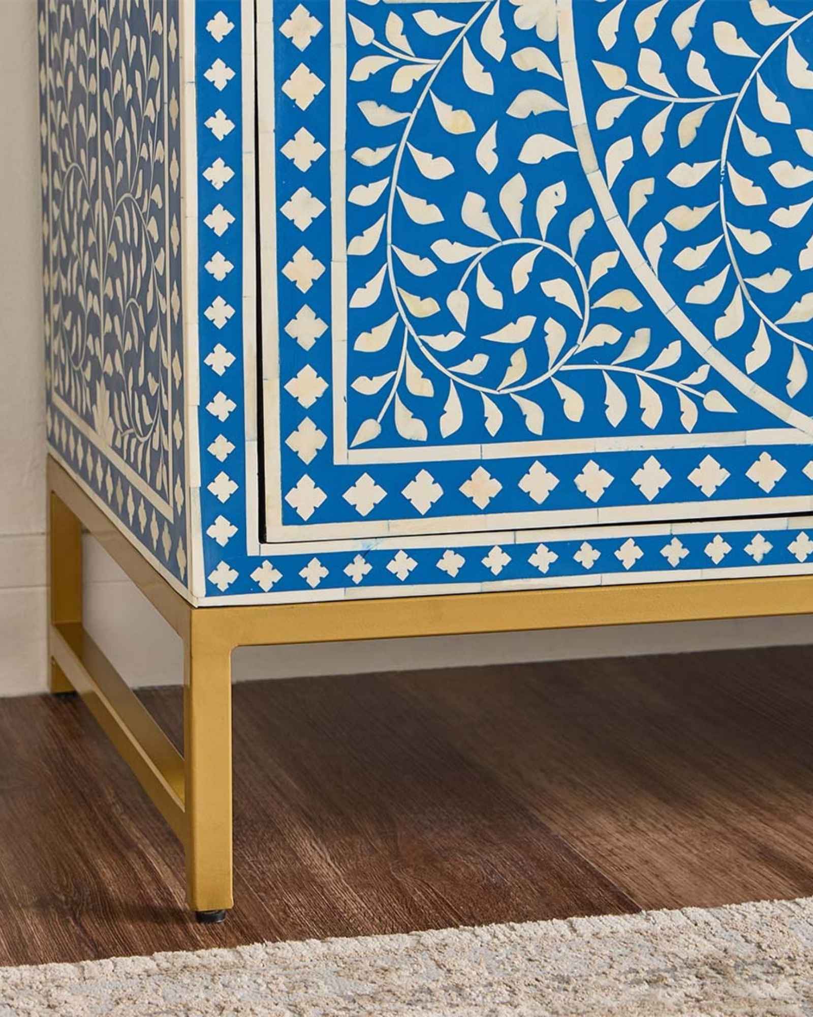 Jade Sideboard Buffet - Blue Bone Inlay - Tabeer Homes