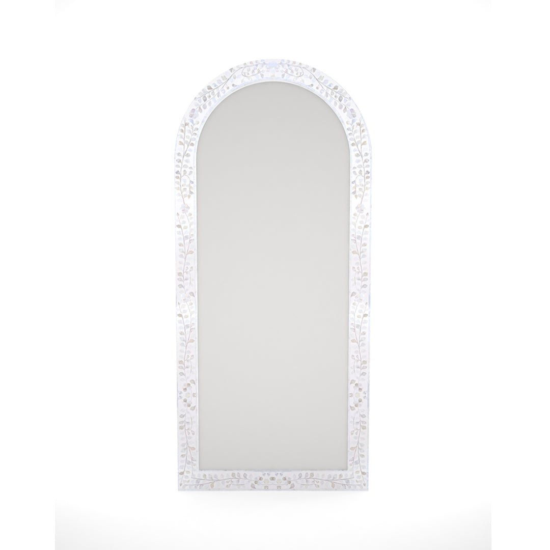 Iris Mirror - White Mother of Pearl Inlay - Tabeer Homes