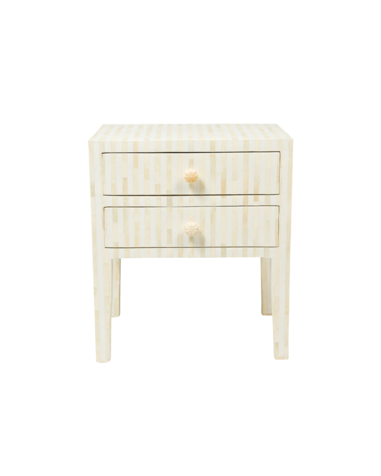 Manzil Side Drawer - White Bone Inlay - Tabeer Homes