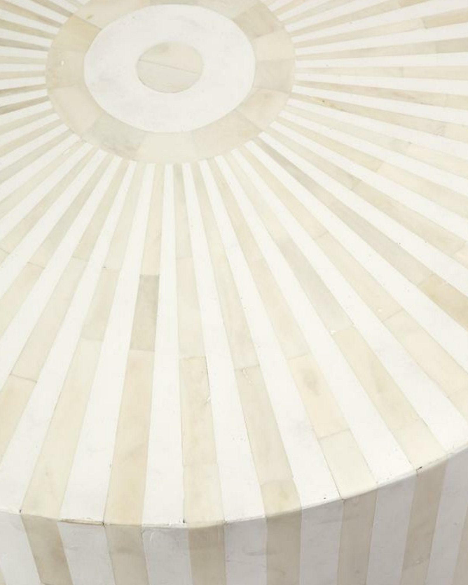 Manzil Side Table - White Bone Inlay - Tabeer Homes