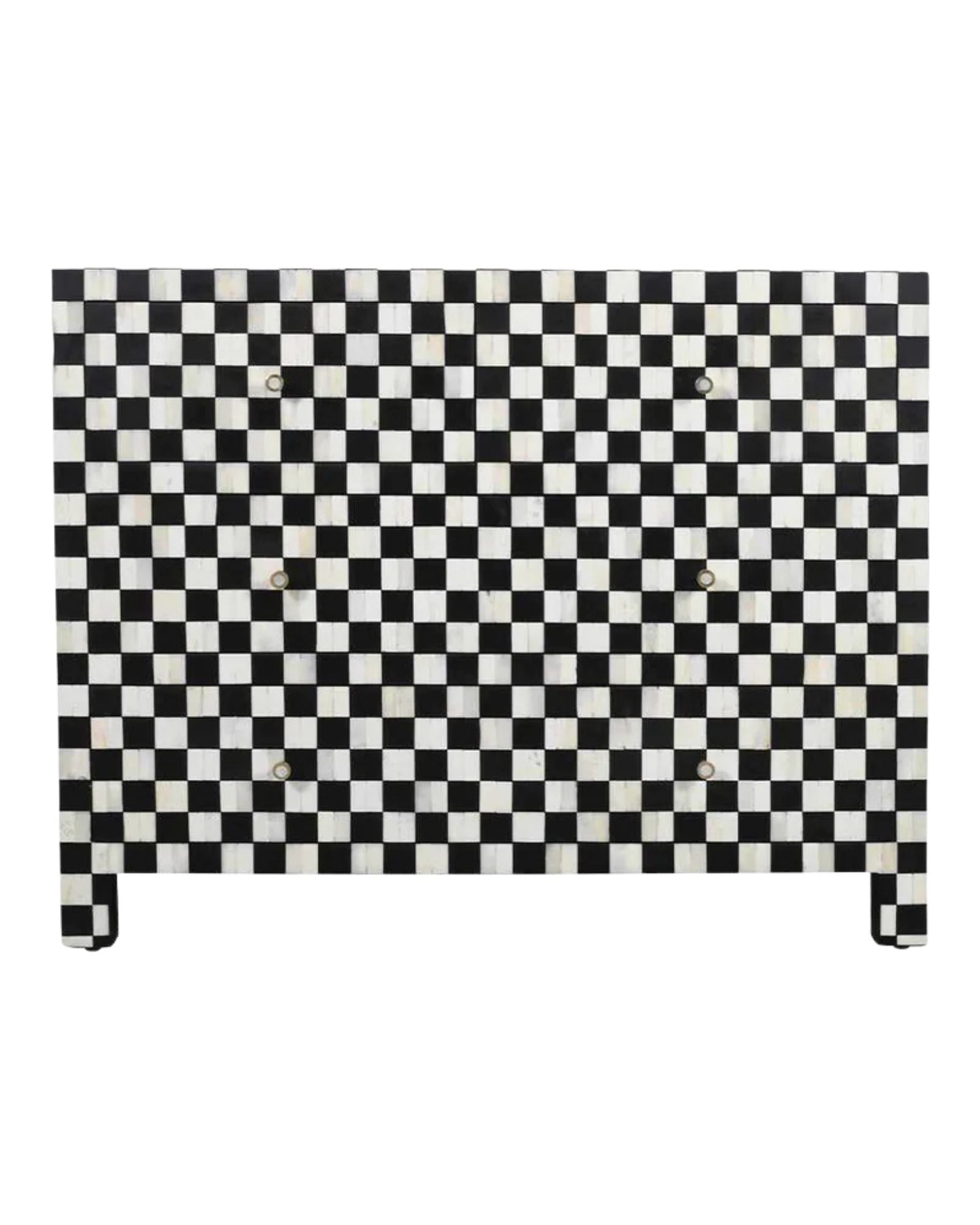 Maze Chest of Drawers - Black Bone Inlay - Tabeer Homes