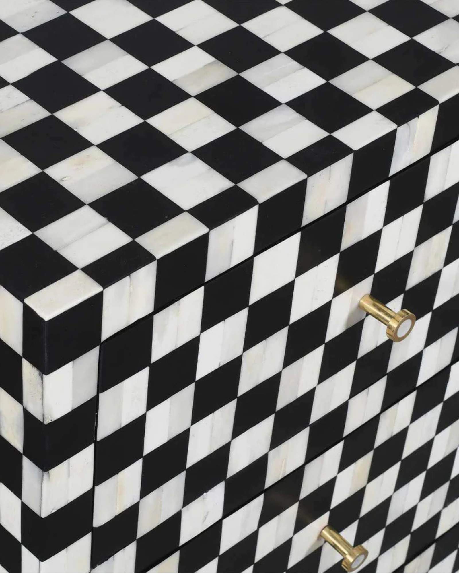 Maze Chest of Drawers - Black Bone Inlay - Tabeer Homes