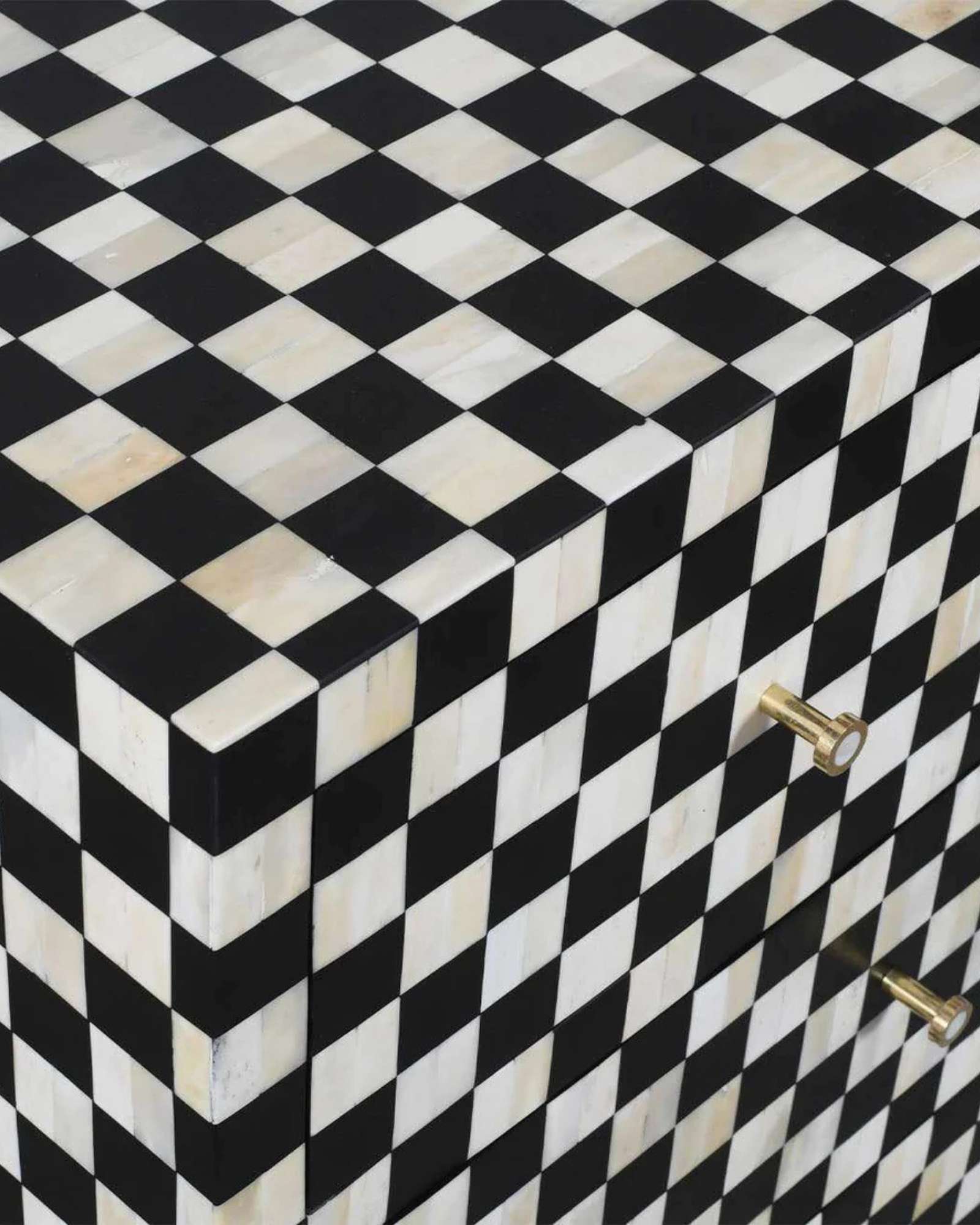Maze Chest of Drawers - Black Bone Inlay - Tabeer Homes