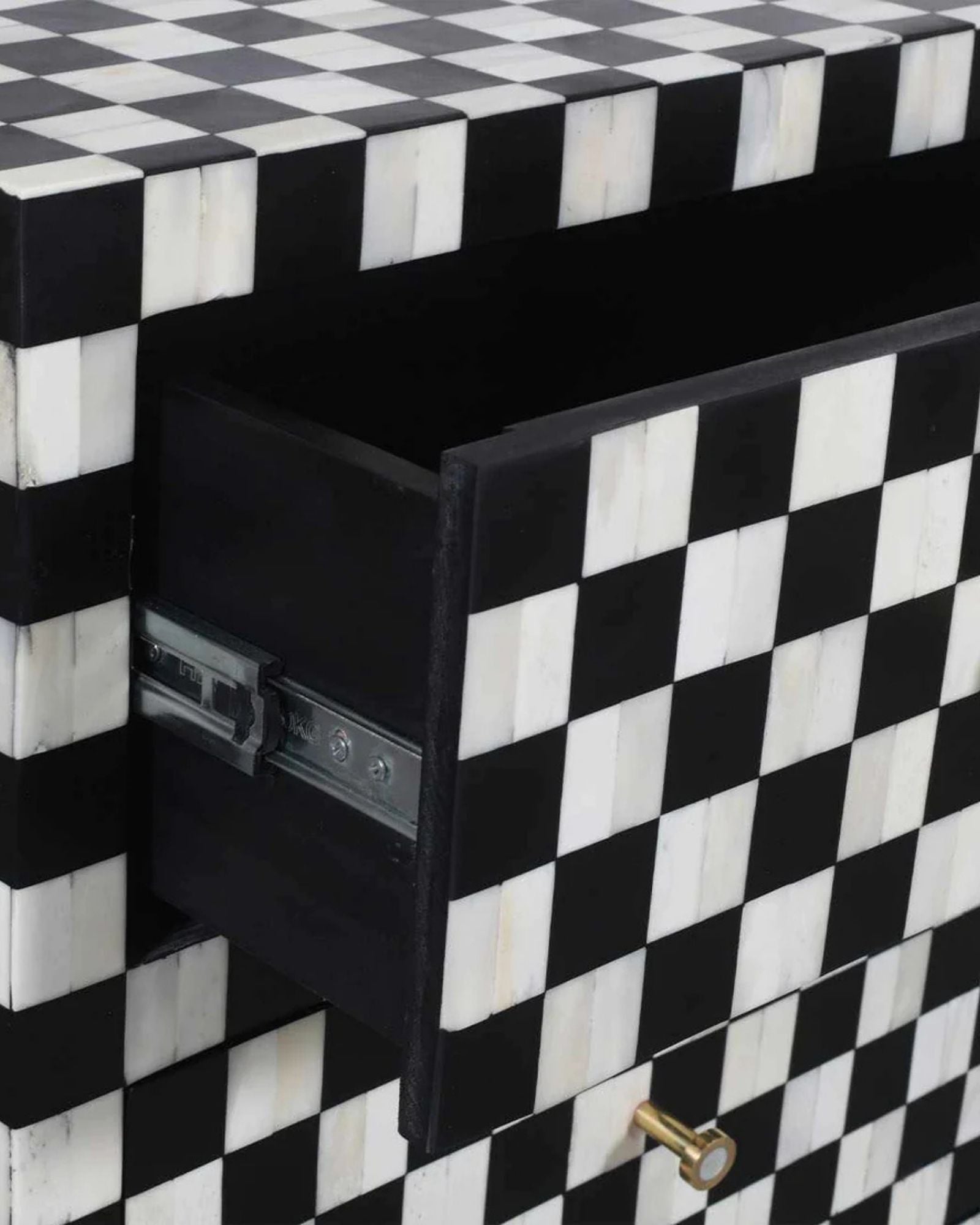 Maze Chest of Drawers - Black Bone Inlay - Tabeer Homes
