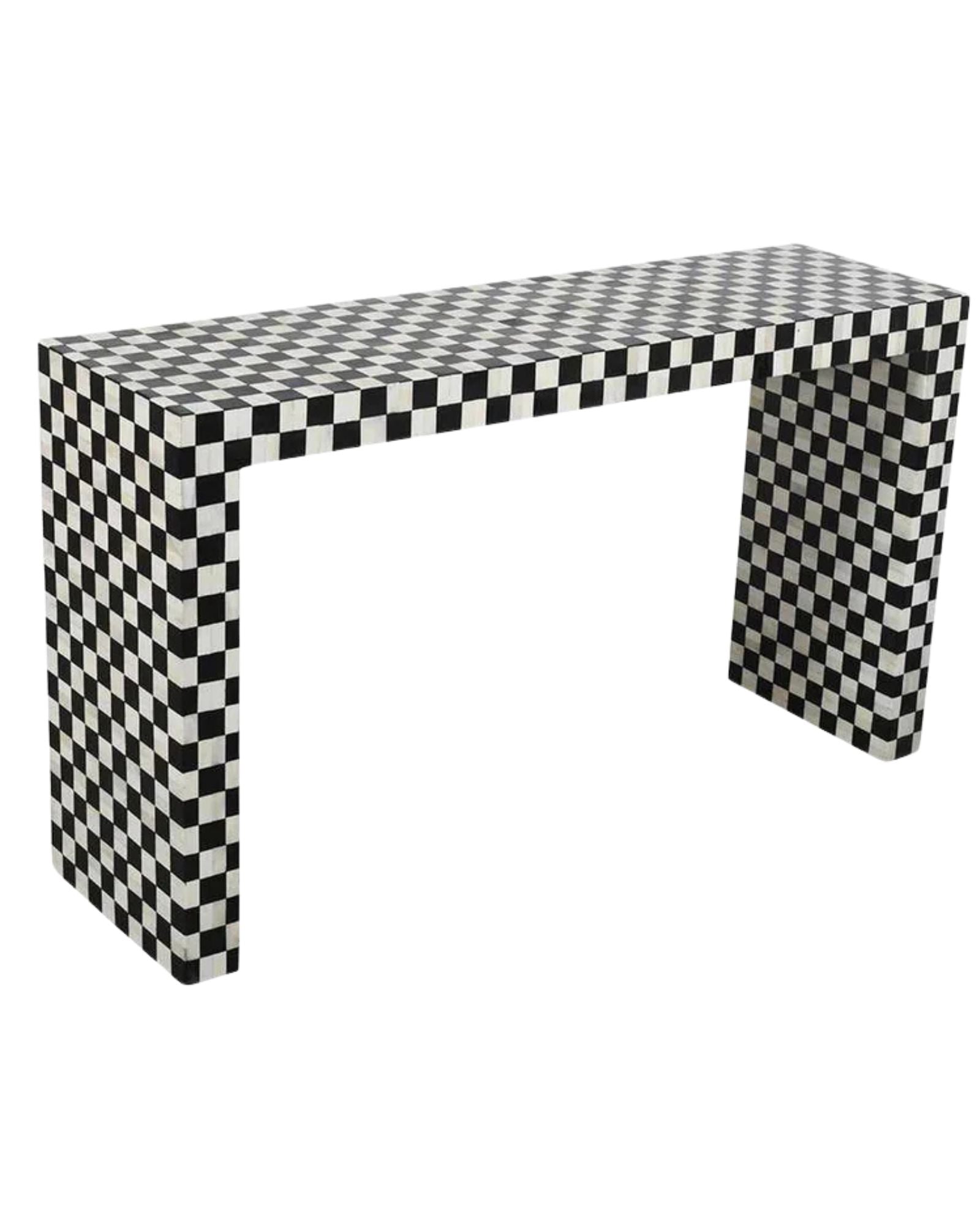 Maze Console - Black Bone Inlay - Tabeer Homes