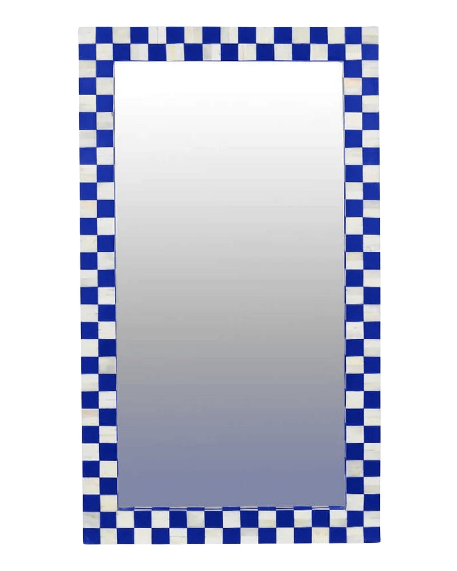 Maze Mirror - Blue Bone Inlay - Tabeer Homes