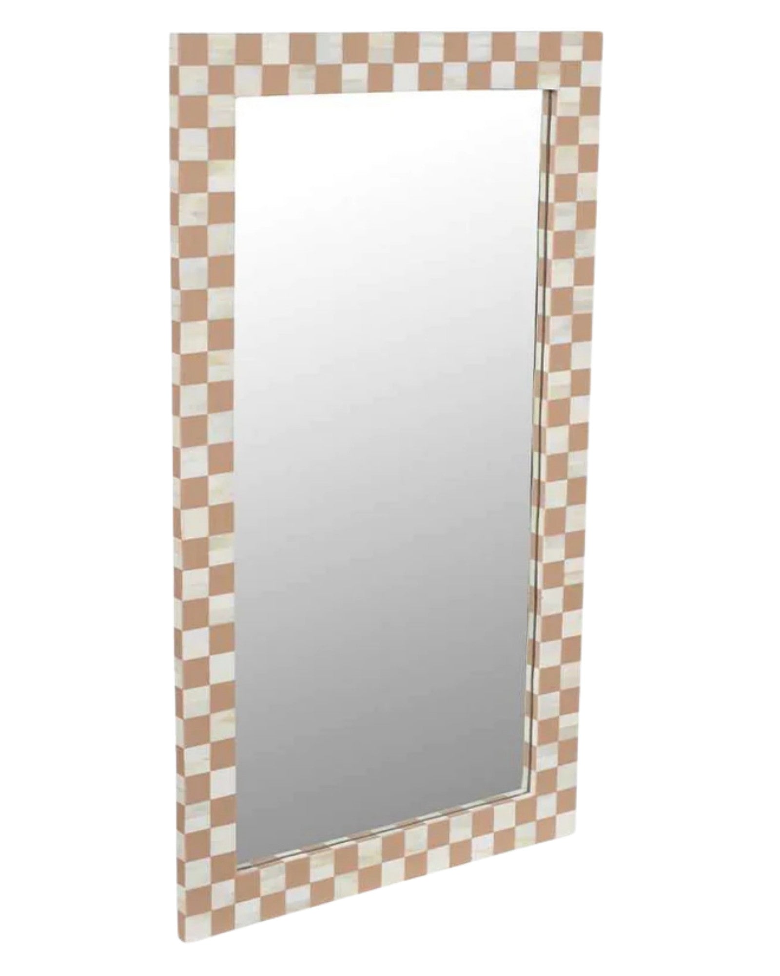 Maze Mirror - Brown Bone Inlay - Tabeer Homes