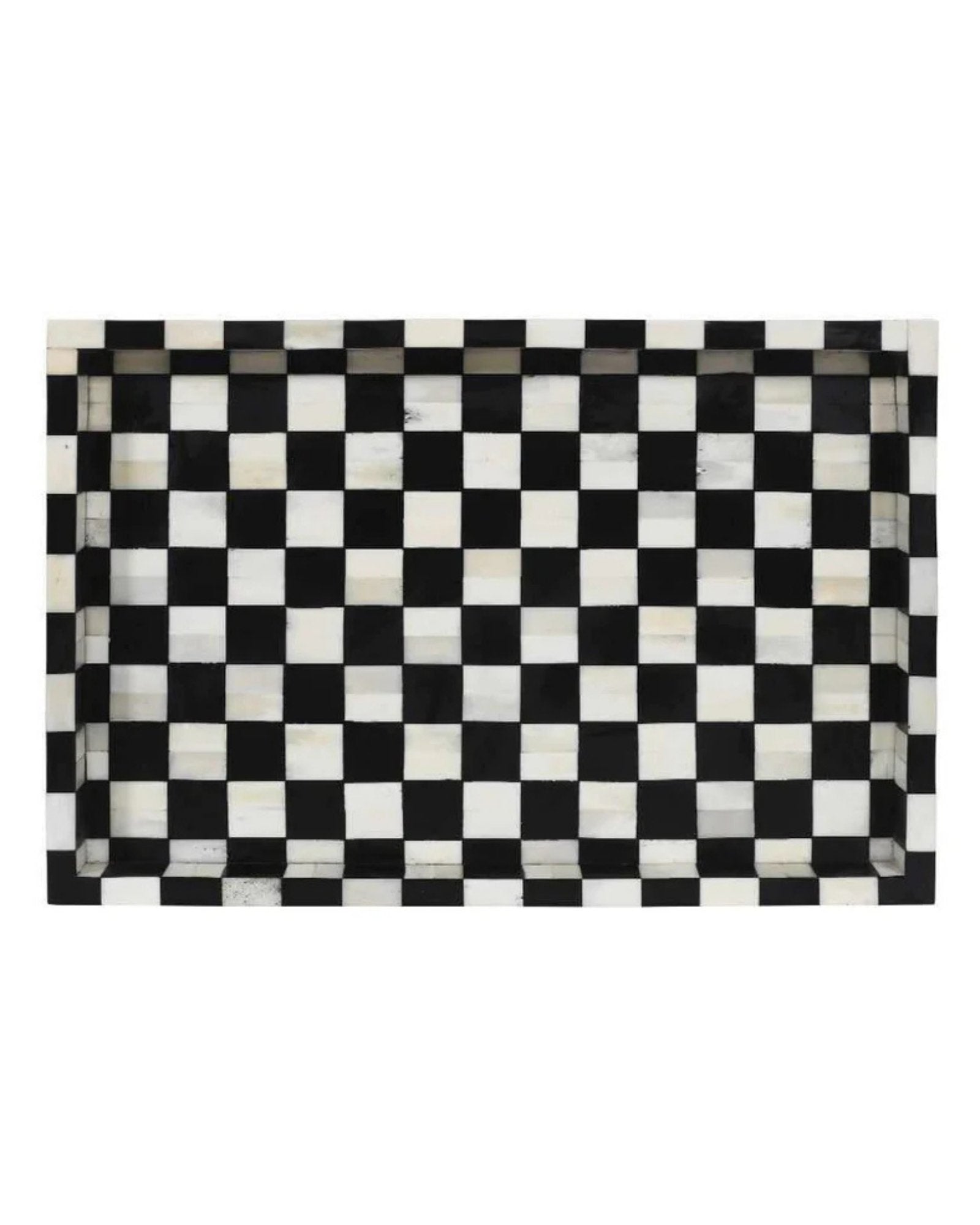Maze Tray - Black Bone Inlay - Tabeer Homes
