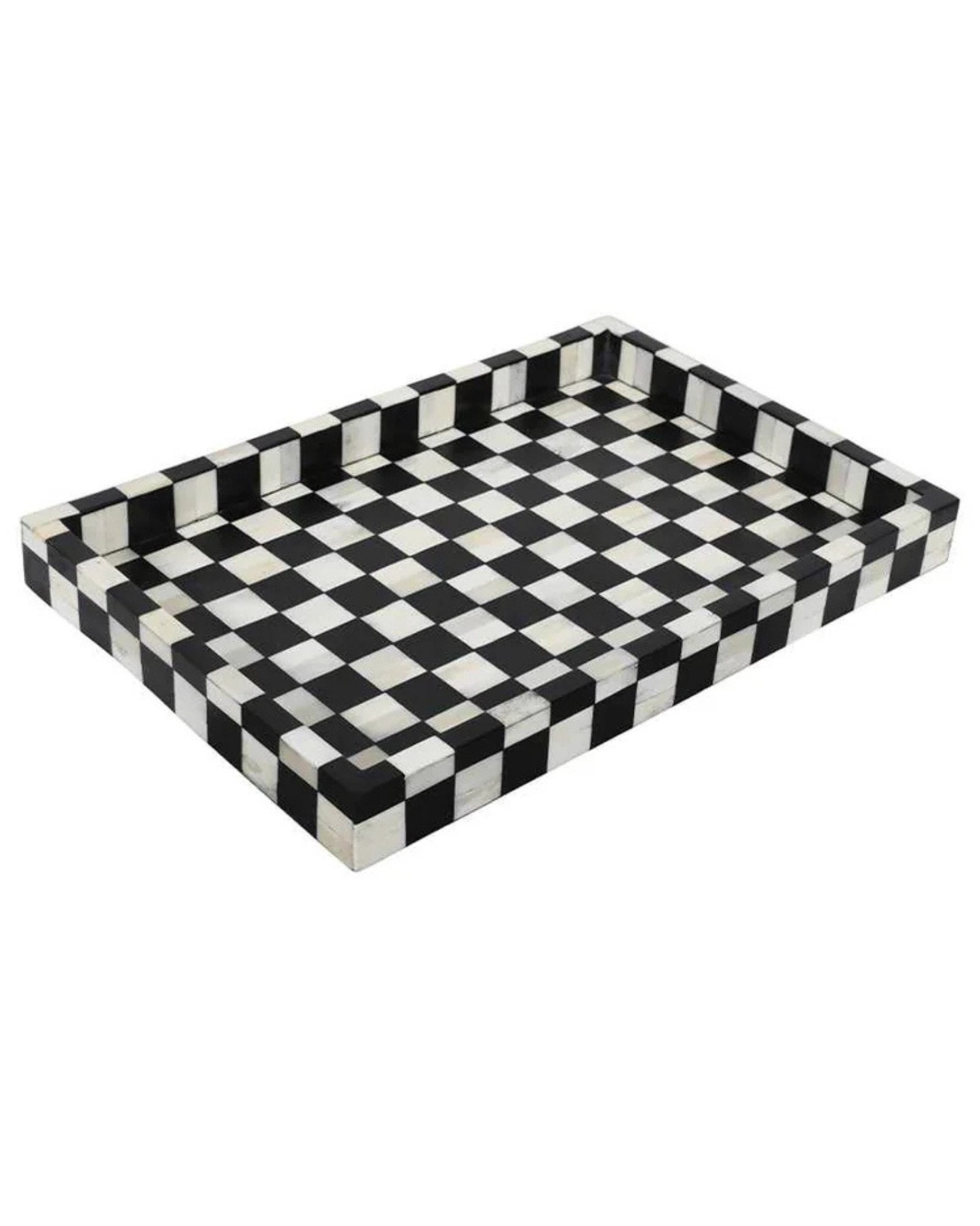Maze Tray - Black Bone Inlay - Tabeer Homes
