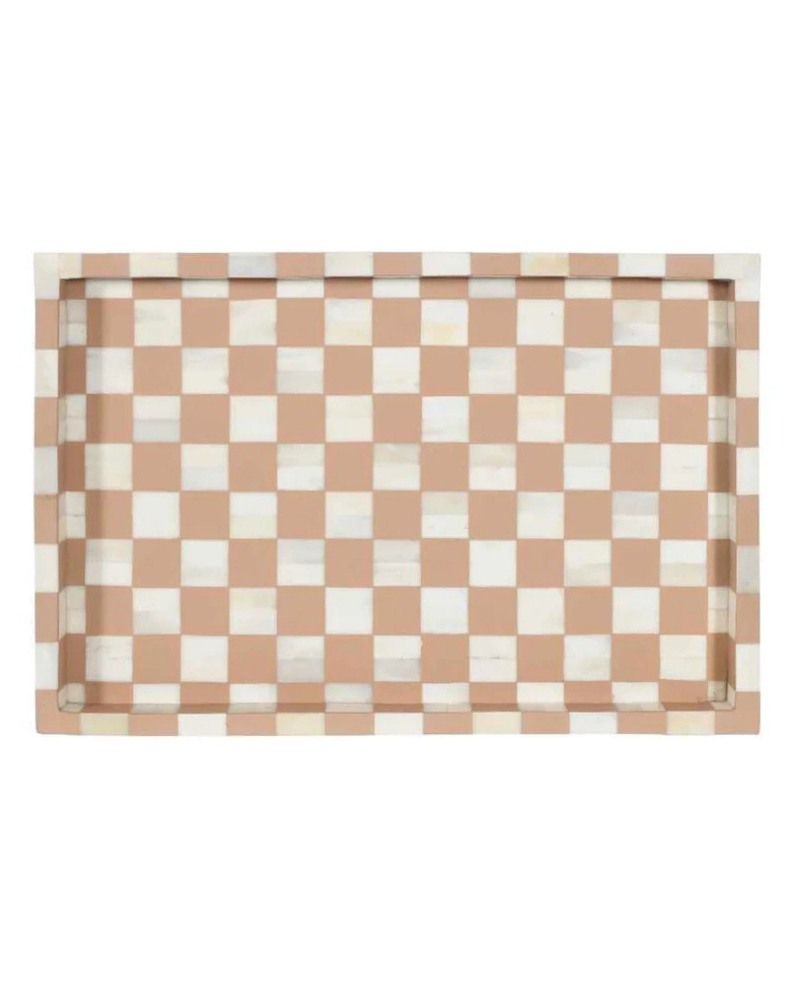Maze Tray - Brown Bone Inlay - Tabeer Homes