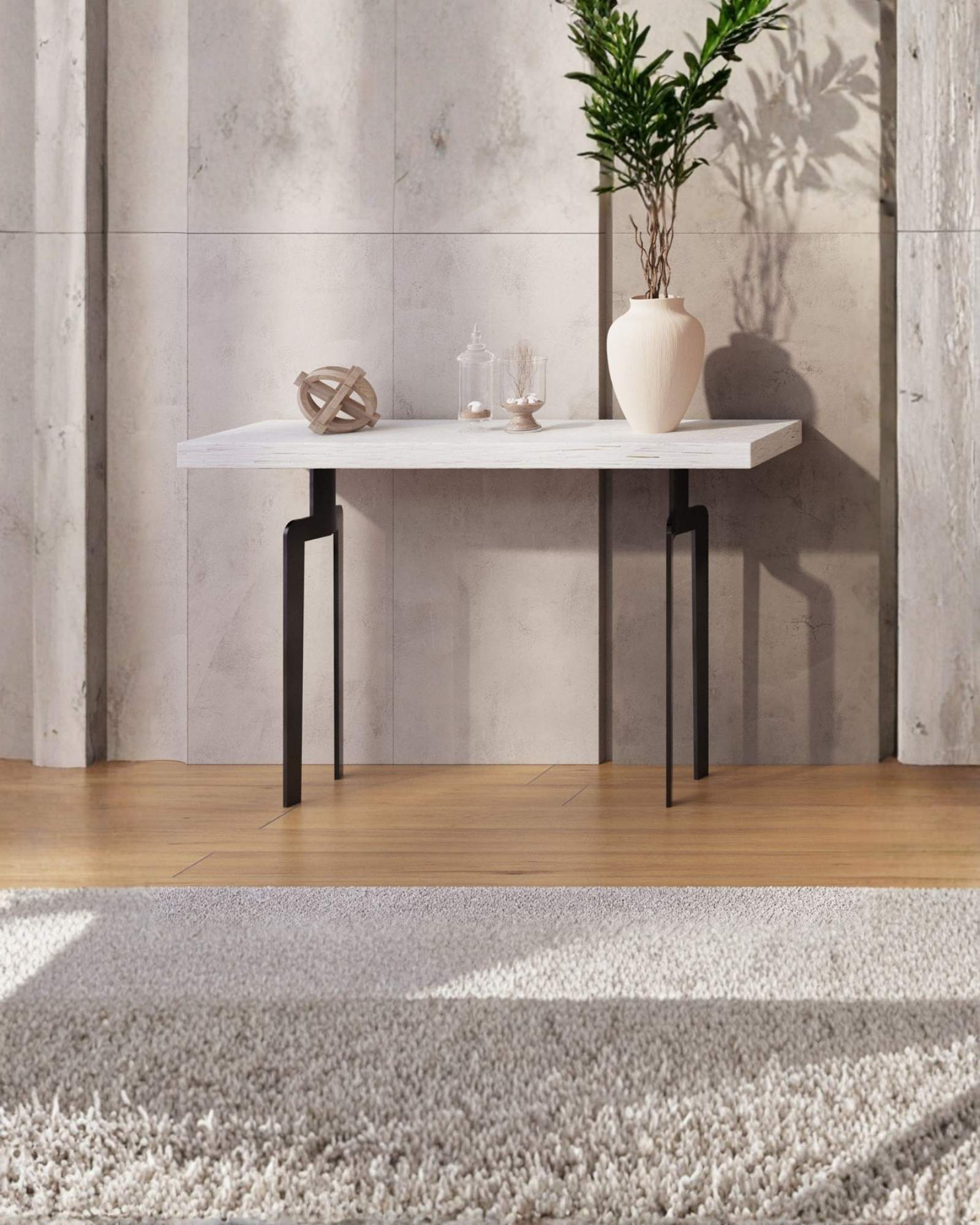 Meena Console Table - White Bone Inlay