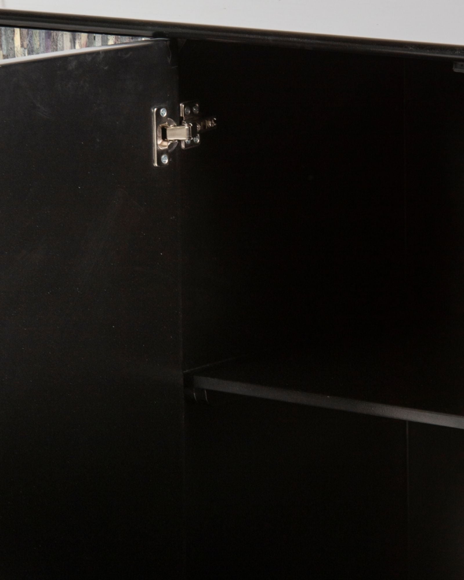 Naveli Cabinet - Black Bone Carved Cabinet - Tabeer Homes