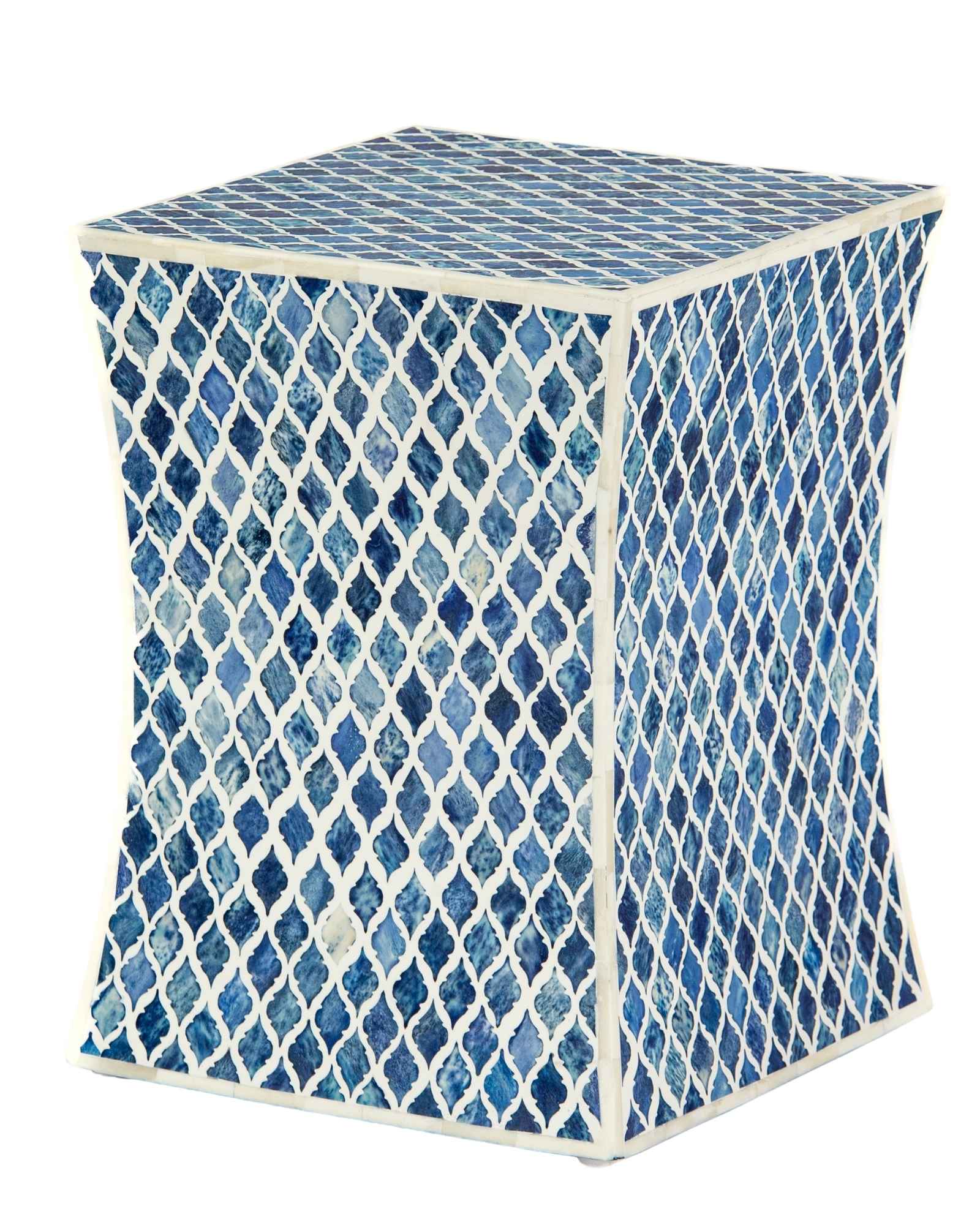 Naveli Side Table - Blue Bone Inlay