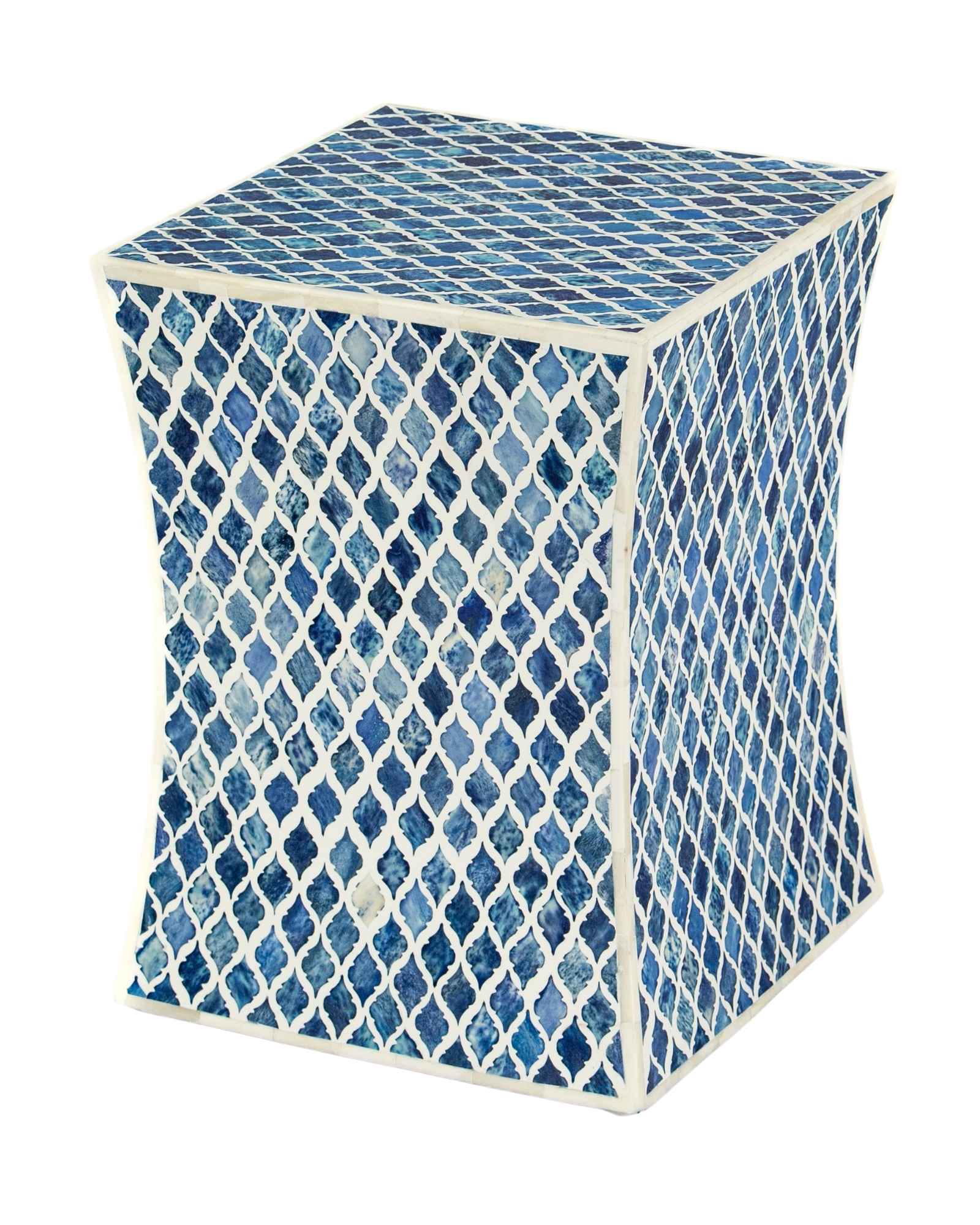 Naveli Side Table - Blue Bone Inlay