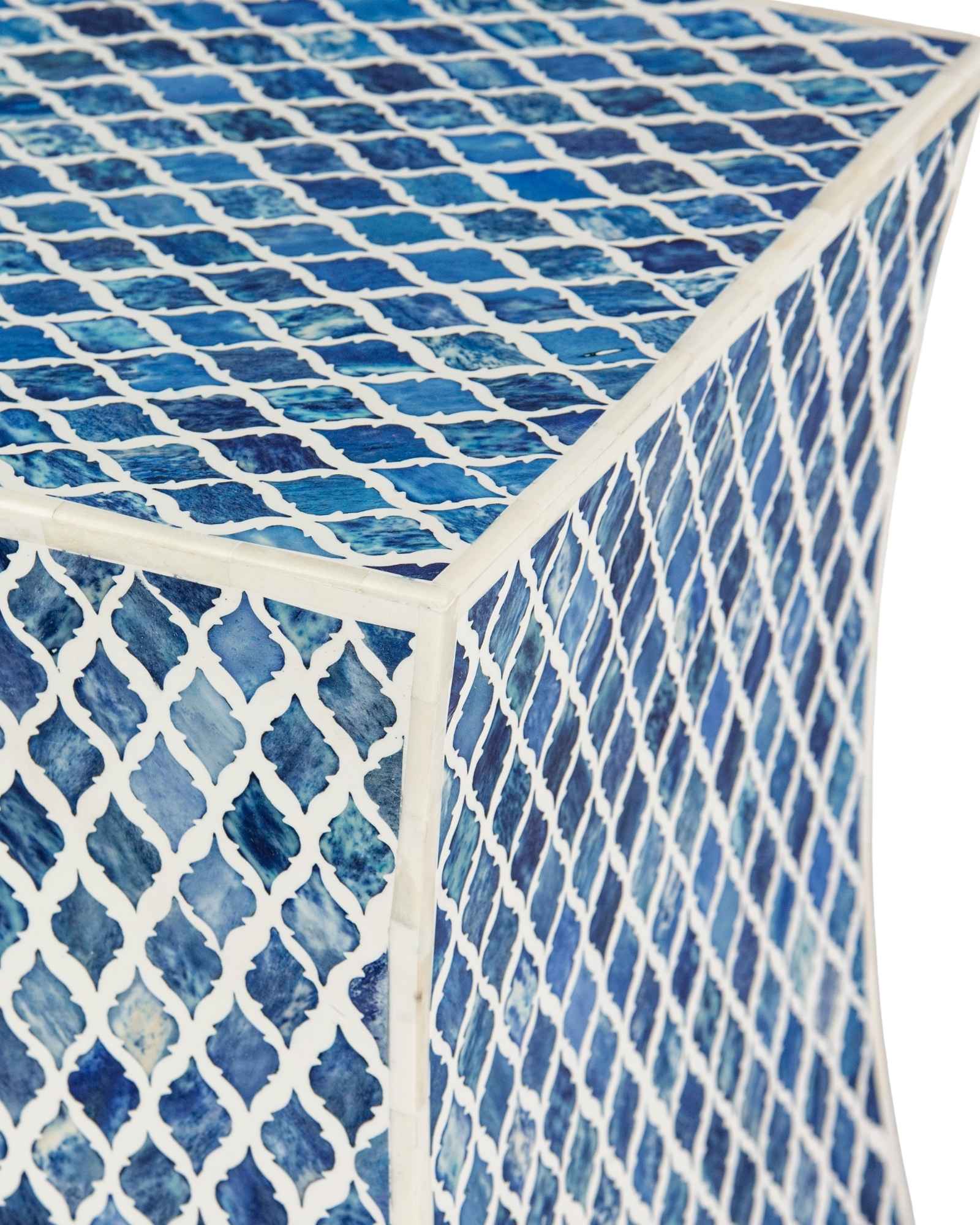 Naveli Side Table - Blue Bone Inlay