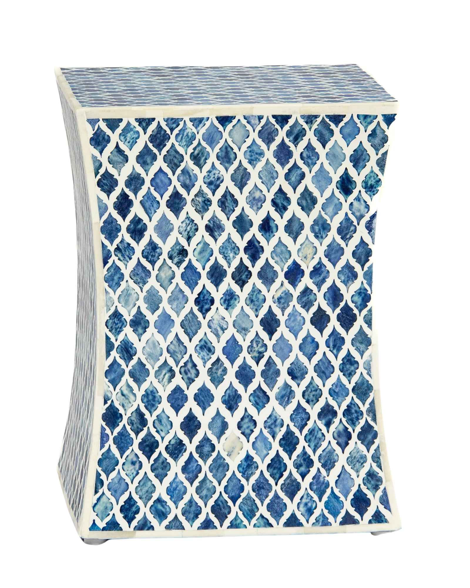 Naveli Side Table - Blue Bone Inlay