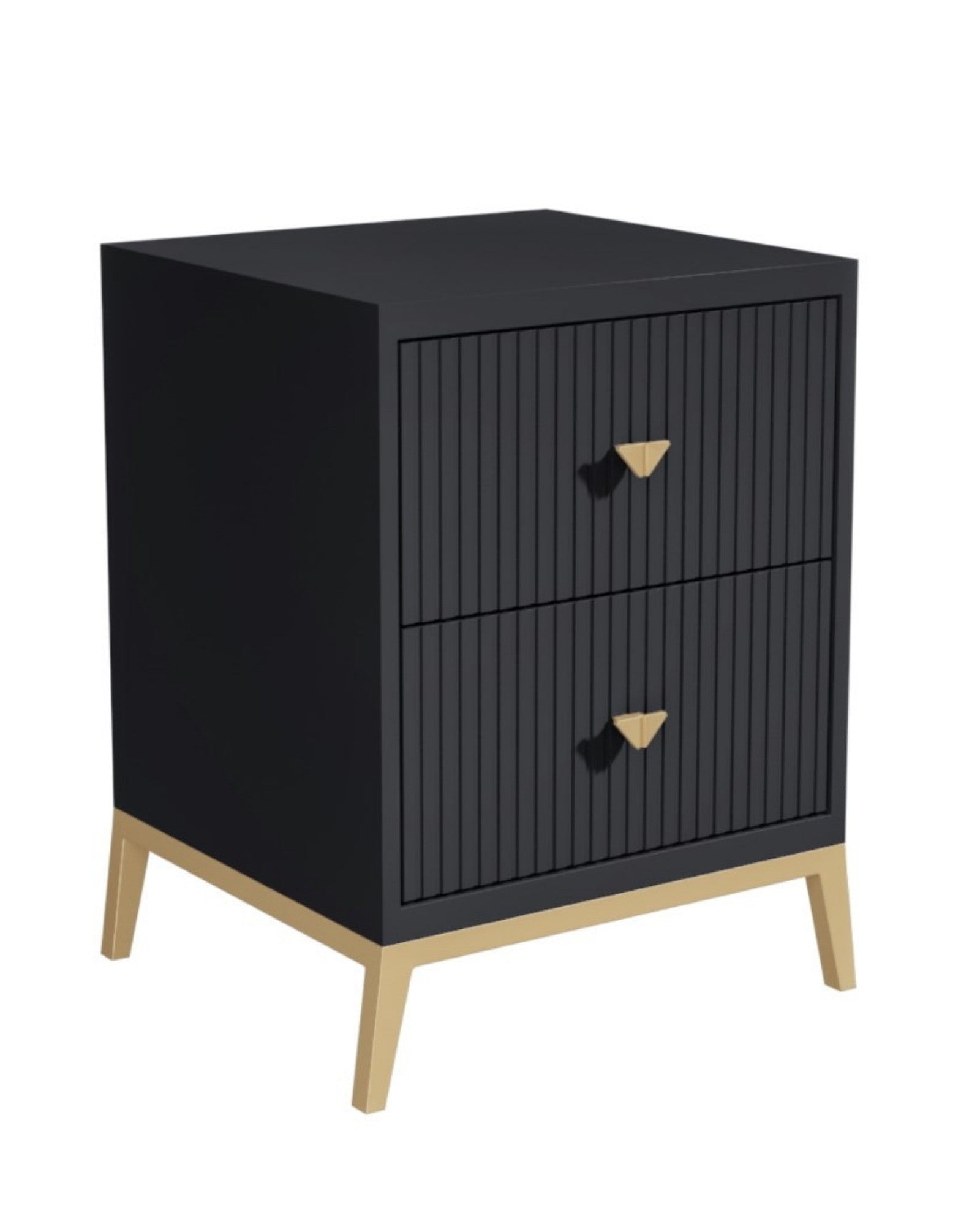 Piccolo Side Drawer - Black Wood - Tabeer Homes
