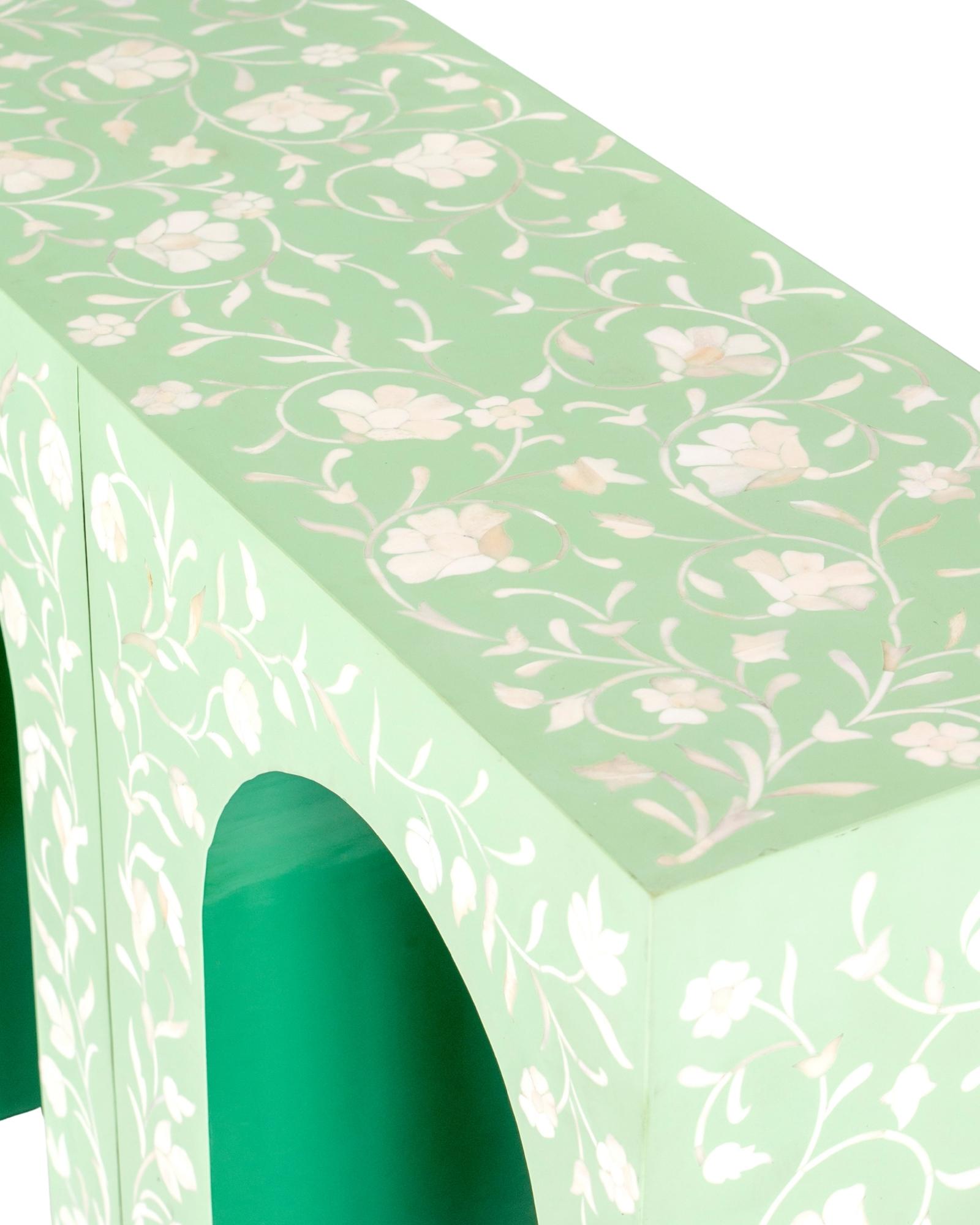 Rosetta Console - Green Bone Inlay