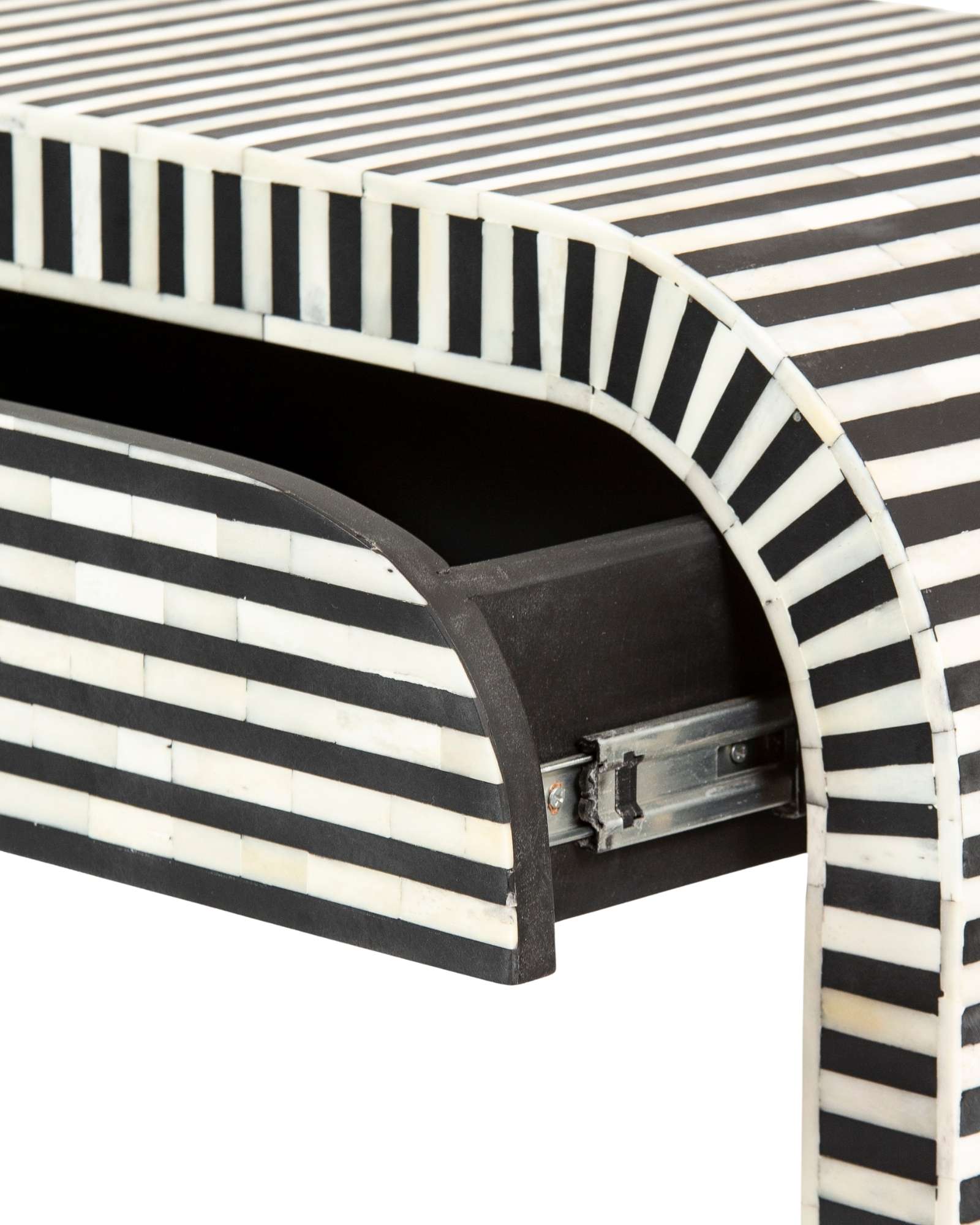 Saphed Dresser Console - Black Bone Inlay