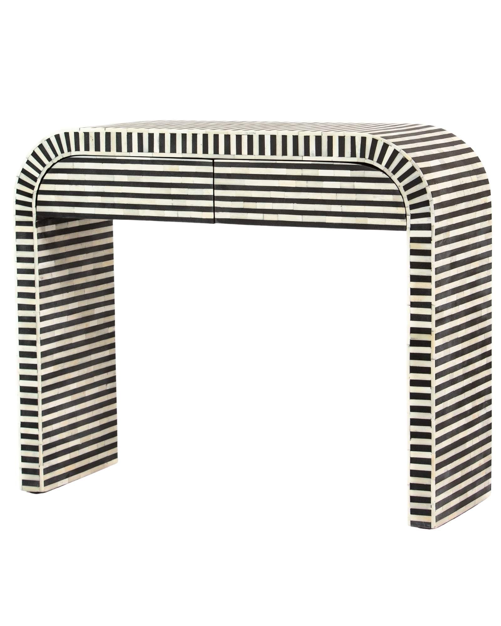 Saphed Dresser Console - Black Bone Inlay