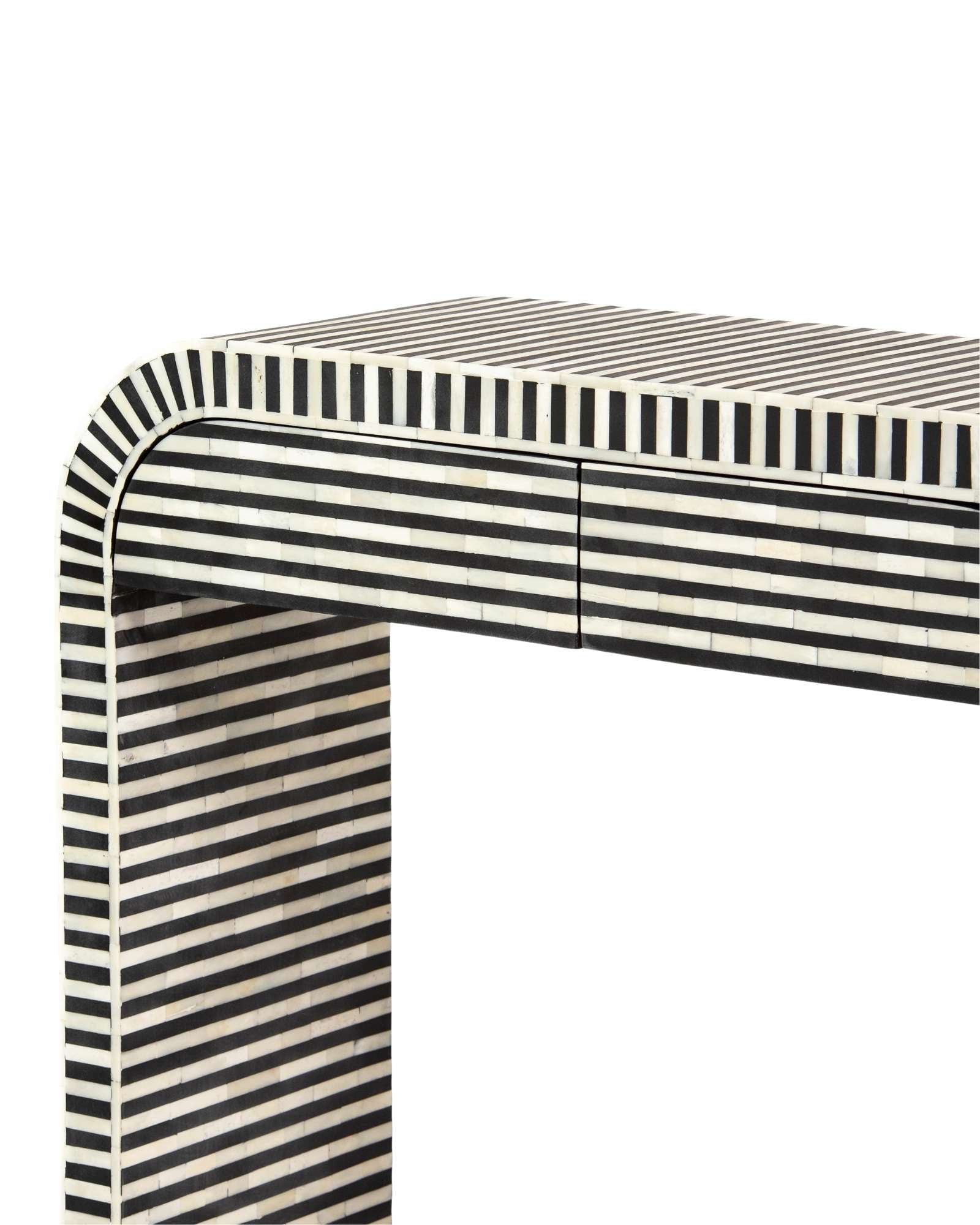 Saphed Dresser Console - Black Bone Inlay
