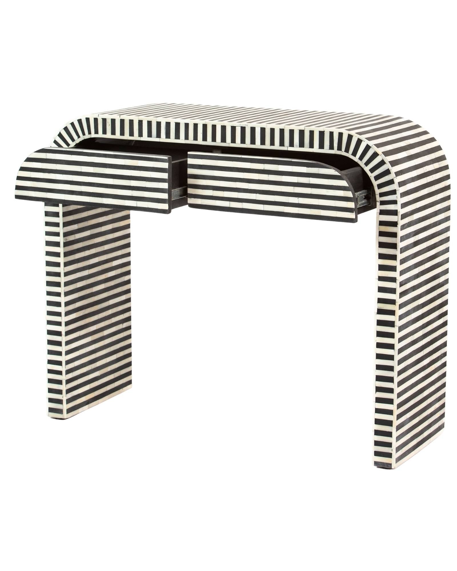 Saphed Dresser Console - Black Bone Inlay