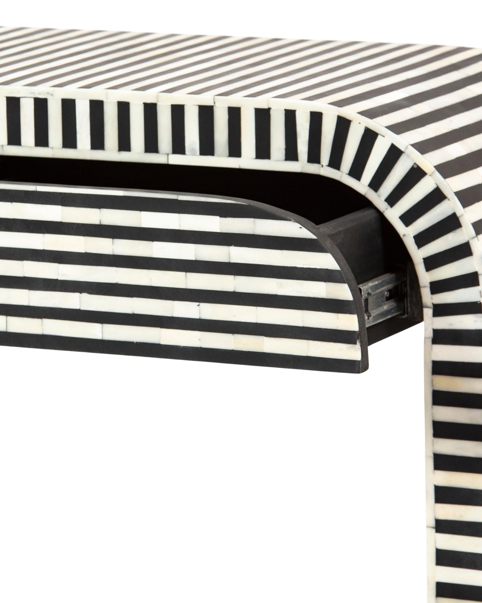 Saphed Dresser Console - Black Bone Inlay